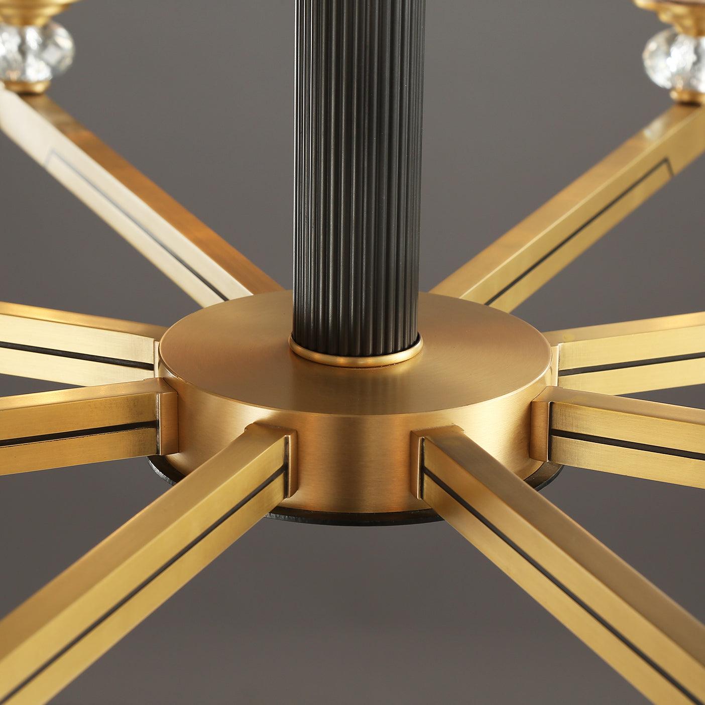 Astra Luxury Hexa Brass Chandelier