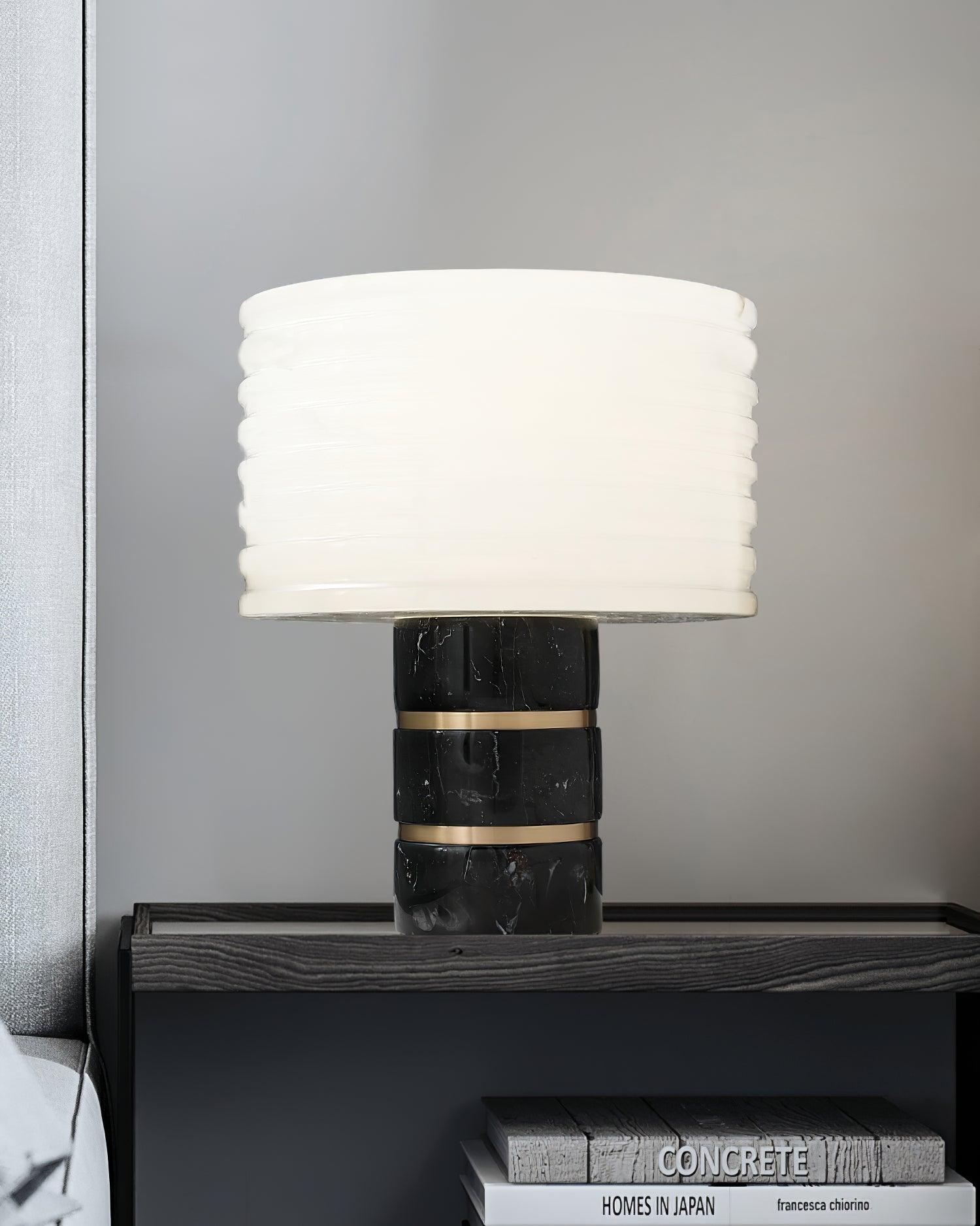 Elmarir Ribbed Alabaster Table Lamp