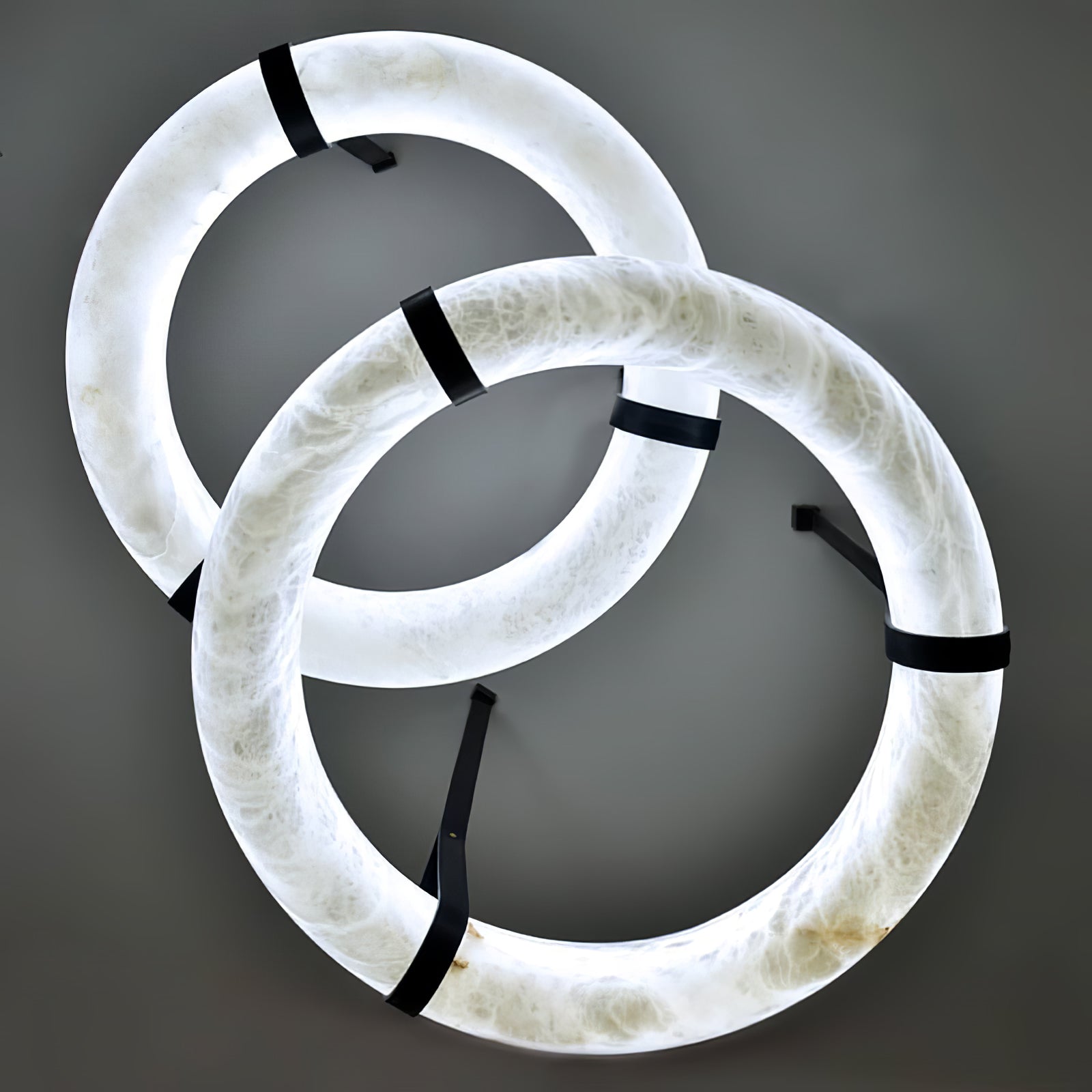 Tarys Alabaster Chandeliers  Ring Leather Strap Version B