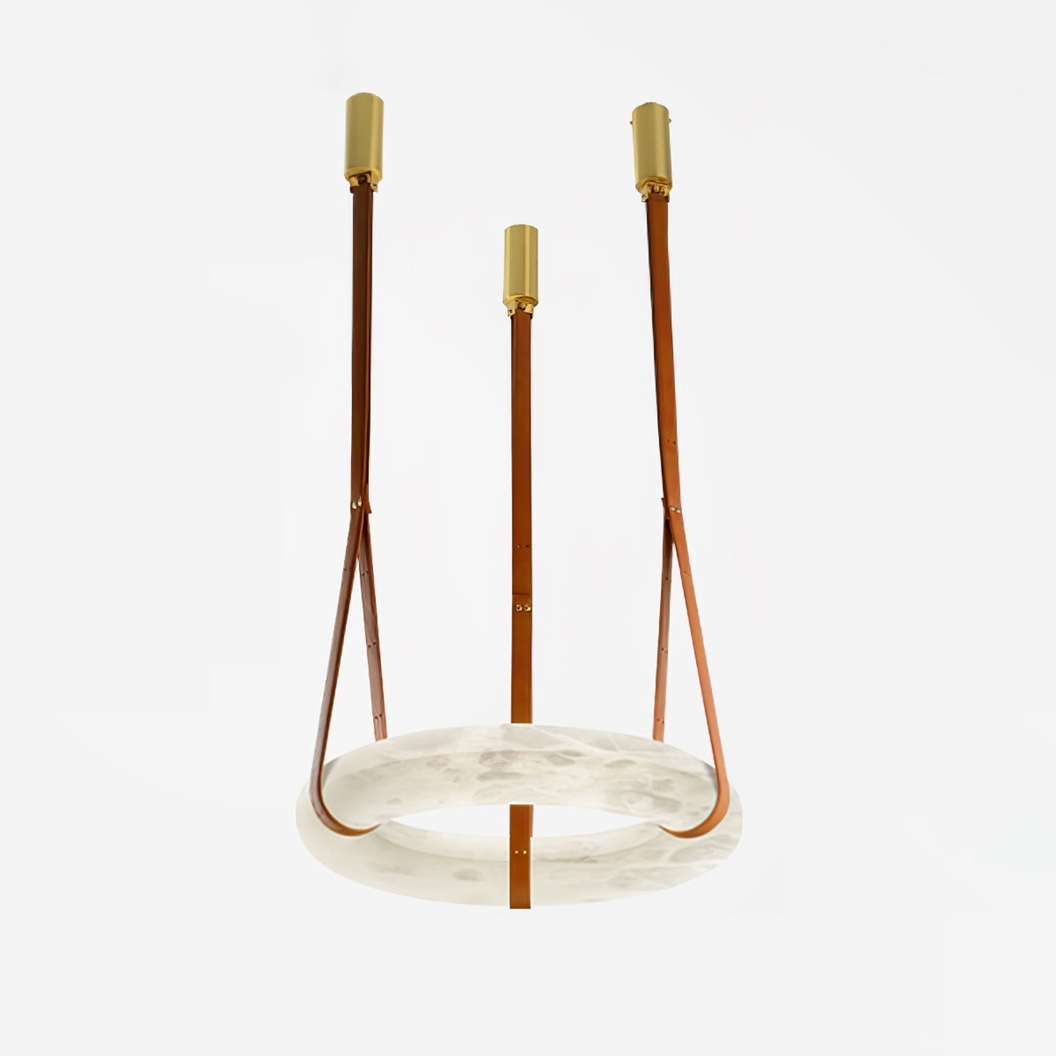 Tarys Alabaster Chandeliers  Ring Leather Strap Version B