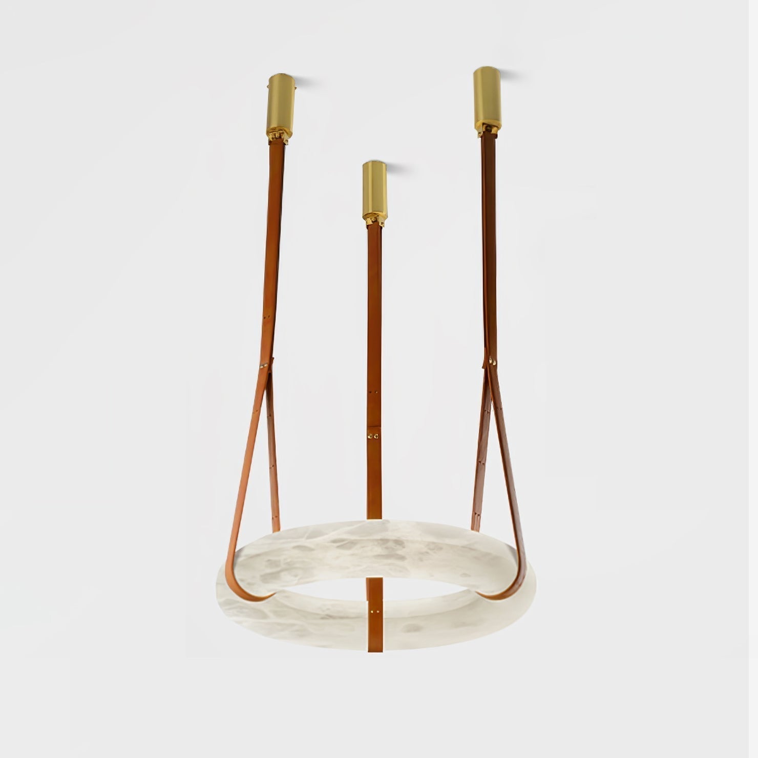 Tarys Alabaster Chandeliers  Ring Leather Strap Version B
