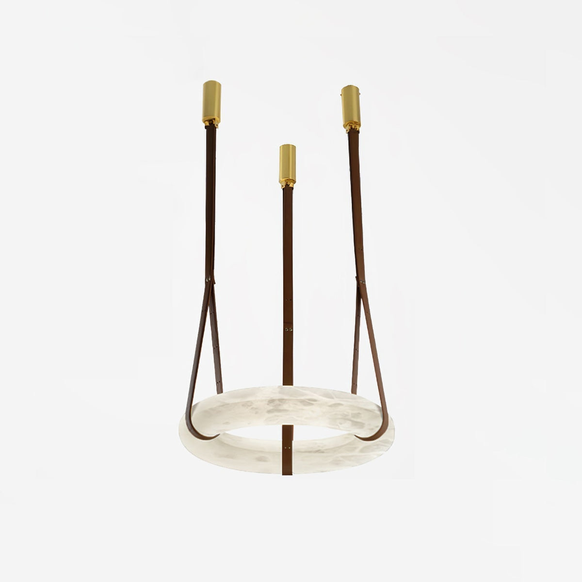 Tarys Alabaster Chandeliers  Ring Leather Strap Version B