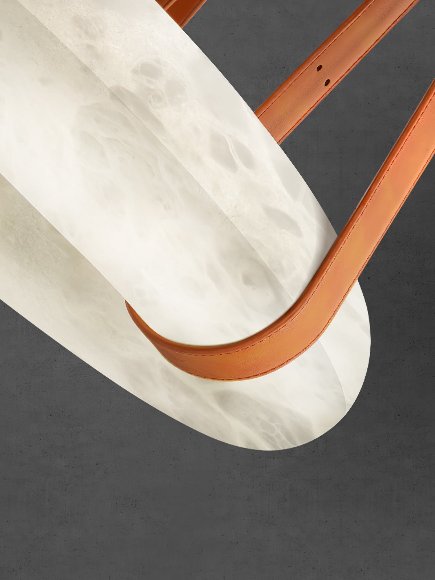Tarys Alabaster Chandeliers  Ring Leather Strap Version B