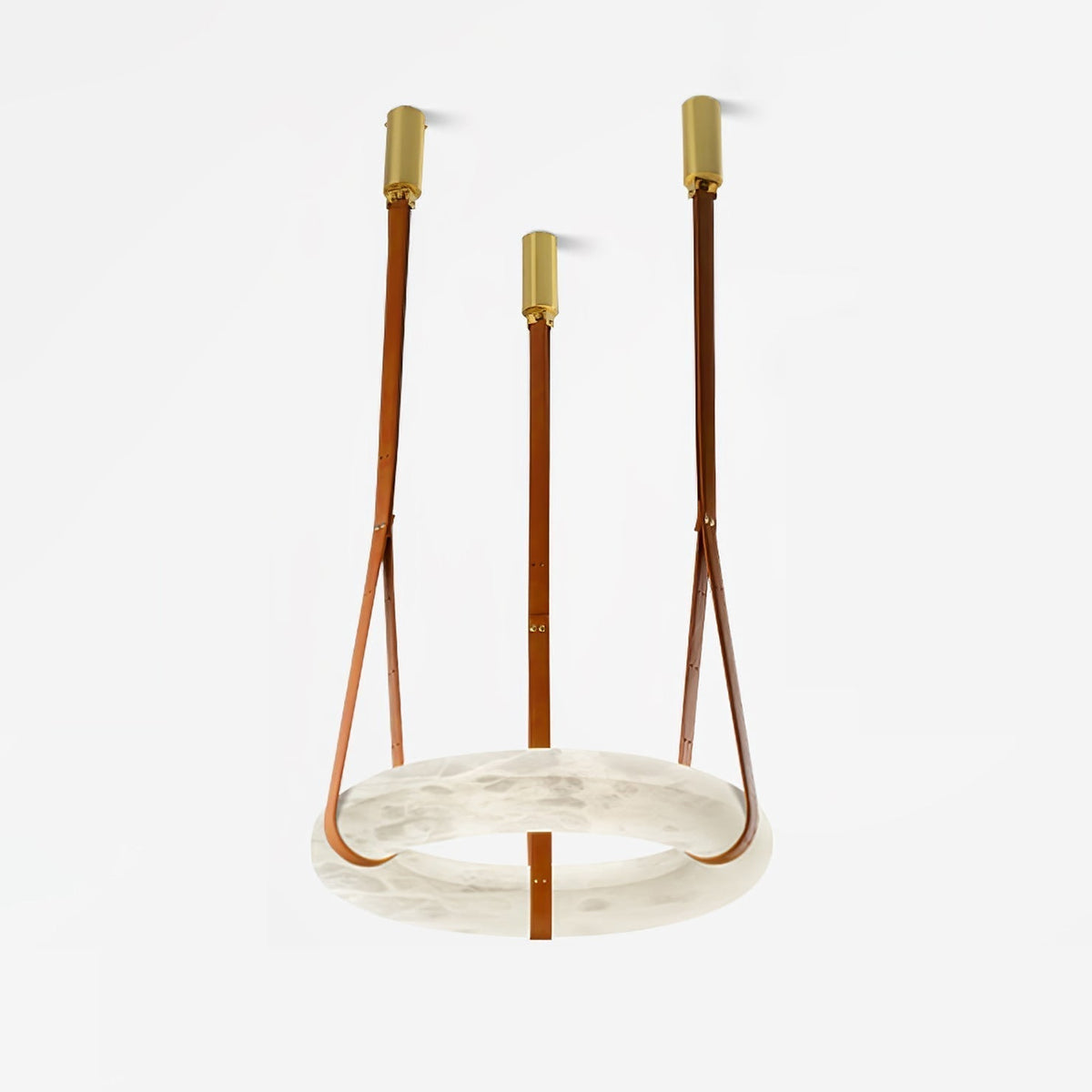 Tarys Alabaster Chandeliers  Ring Leather Strap Version B