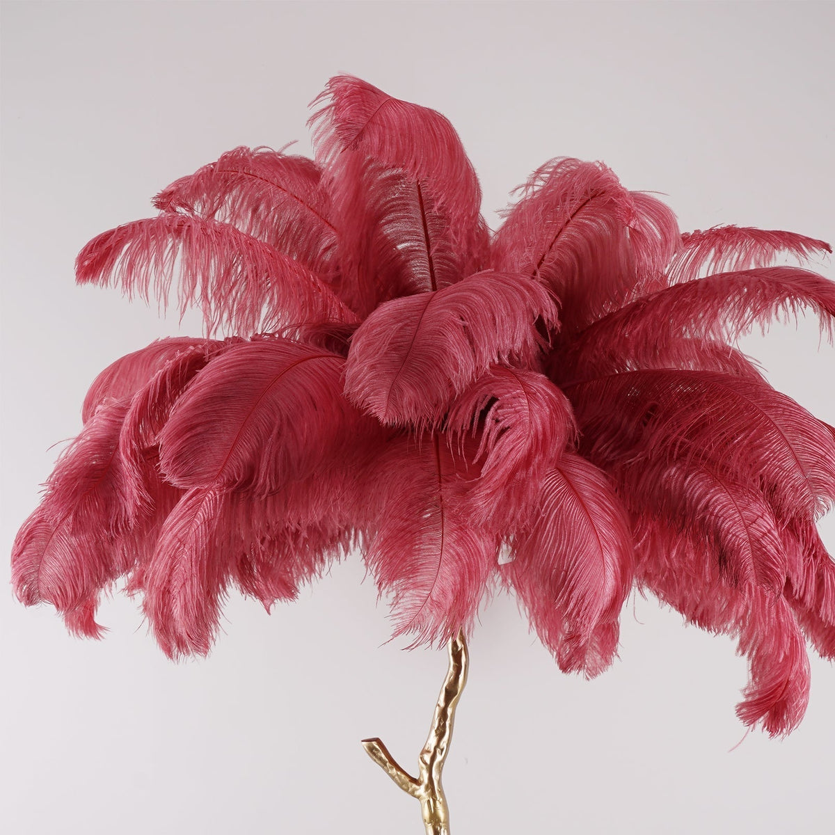 Selis Feather Brass Floor Lamp