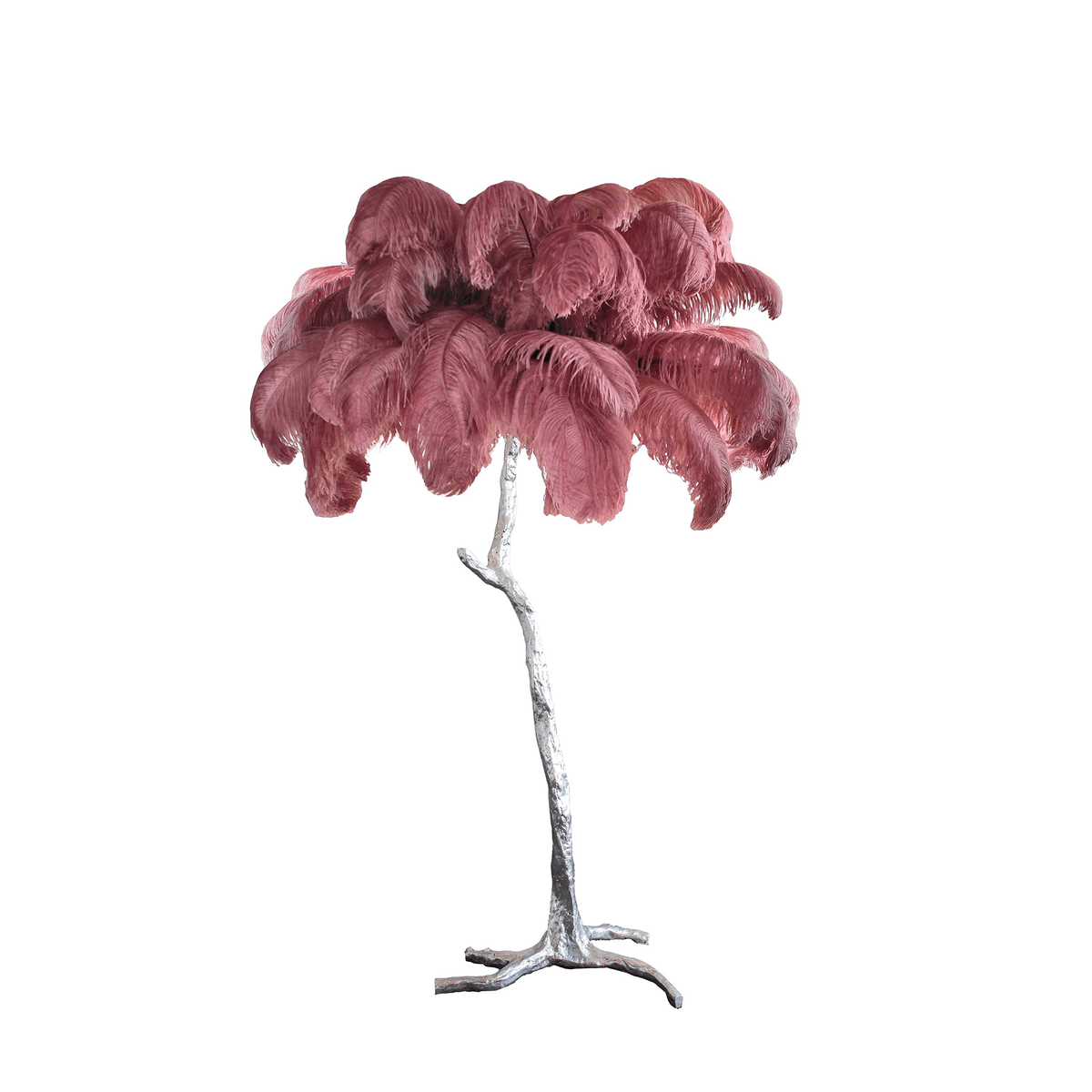 Selis Feather Brass Floor Lamp