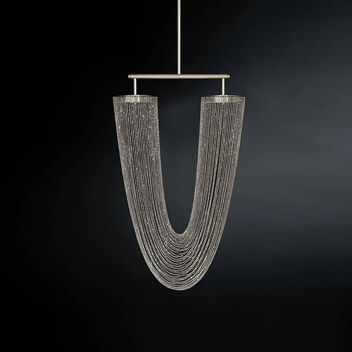 Apsht Pendant Light Copper Chain Sculptural Modern