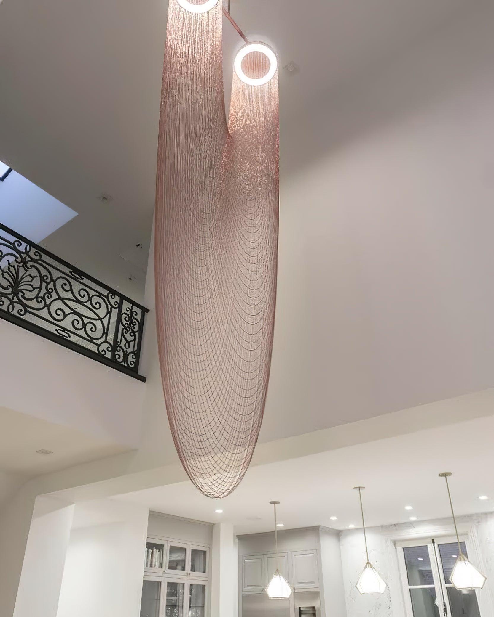 Apsht Pendant Light Copper Chain Sculptural Modern