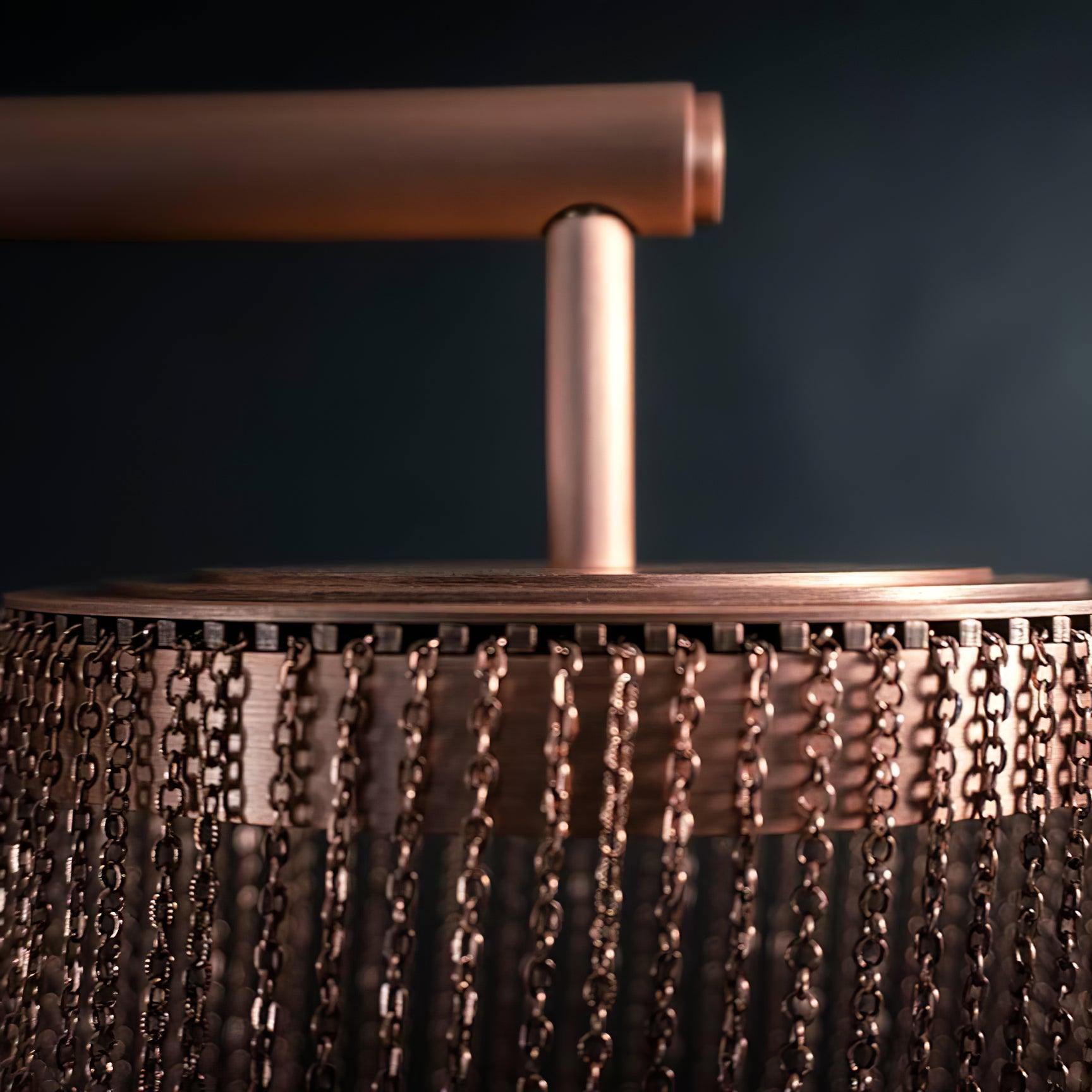 Apsht Pendant Light Copper Chain Sculptural Modern