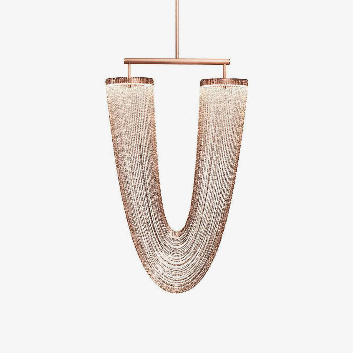 Apsht Pendant Light Copper Chain Sculptural Modern