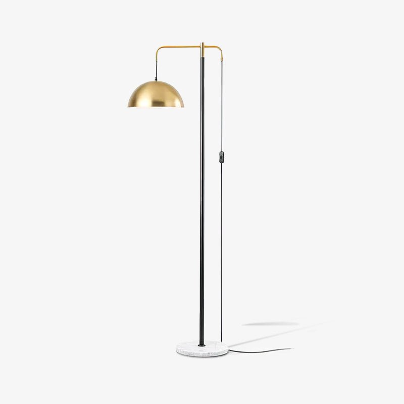 Lumirette Brass Arc Floor Lamp