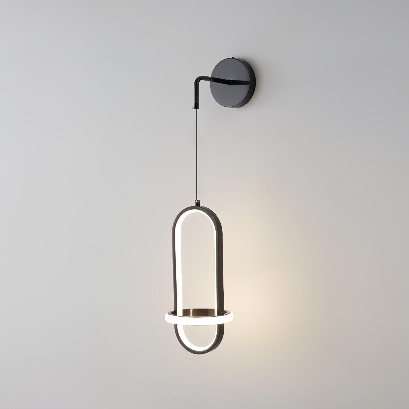 Vivianne Modern Minimalist Oval Brass Wall Light