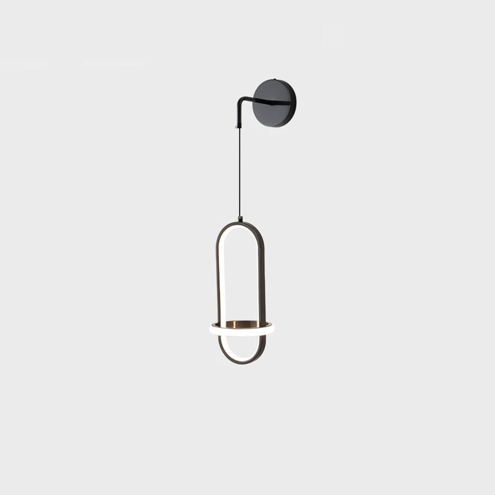 Vivianne Modern Minimalist Oval Brass Wall Light
