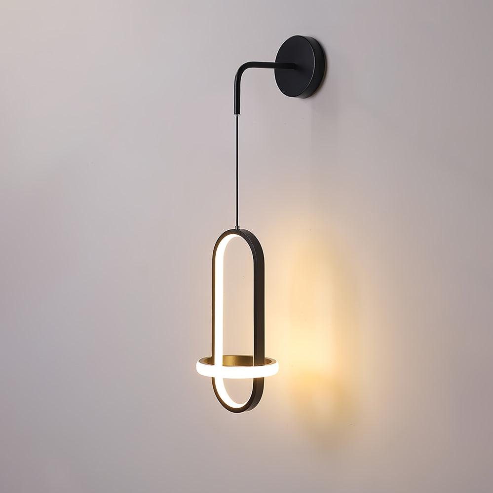 Vivianne Modern Minimalist Oval Brass Wall Light