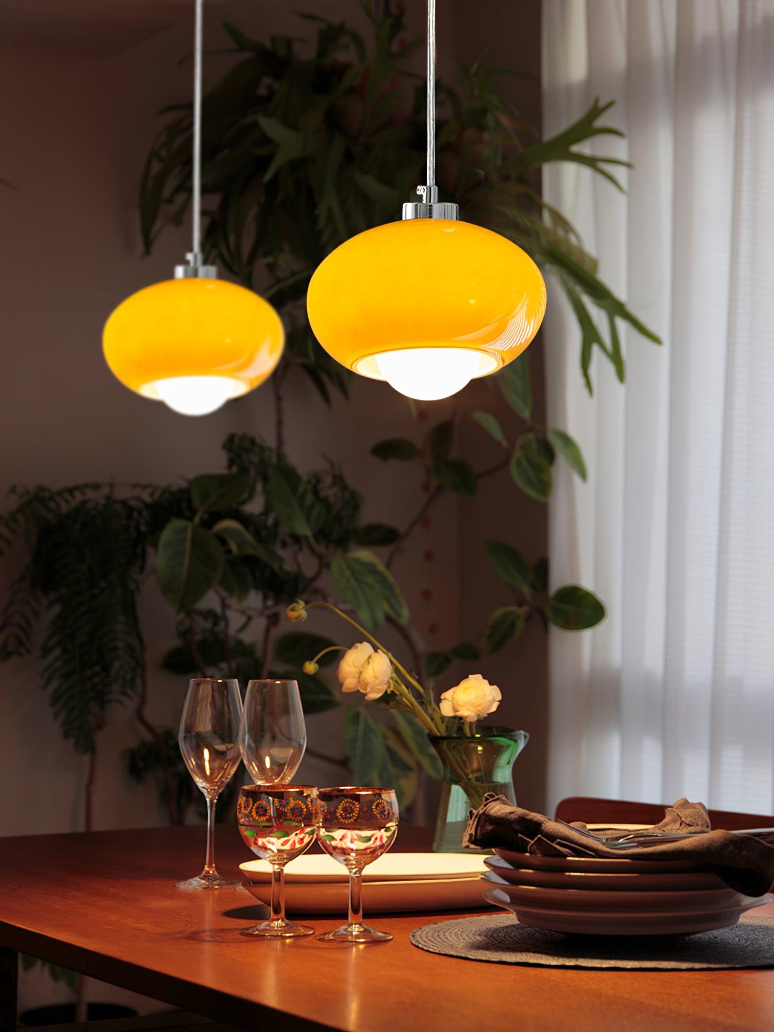 Tavira Glass Retro Pendant Light