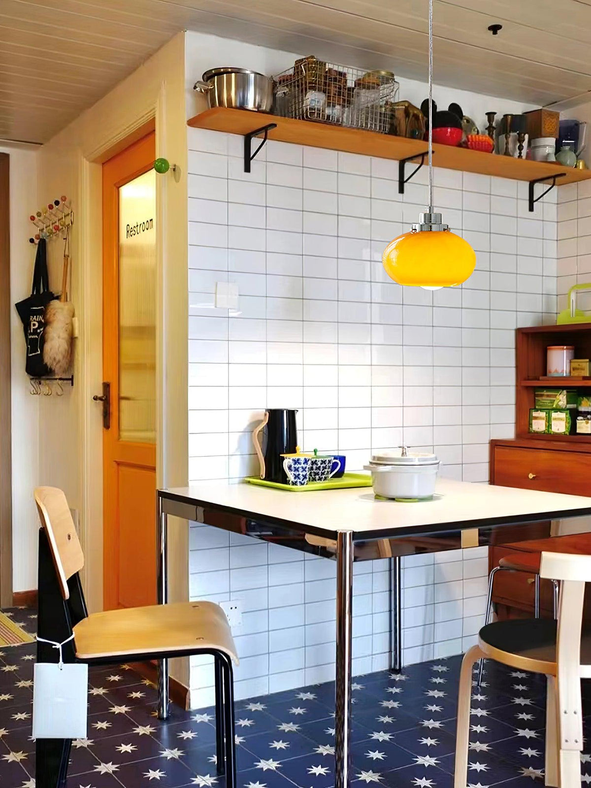 Tavira Glass Retro Pendant Light
