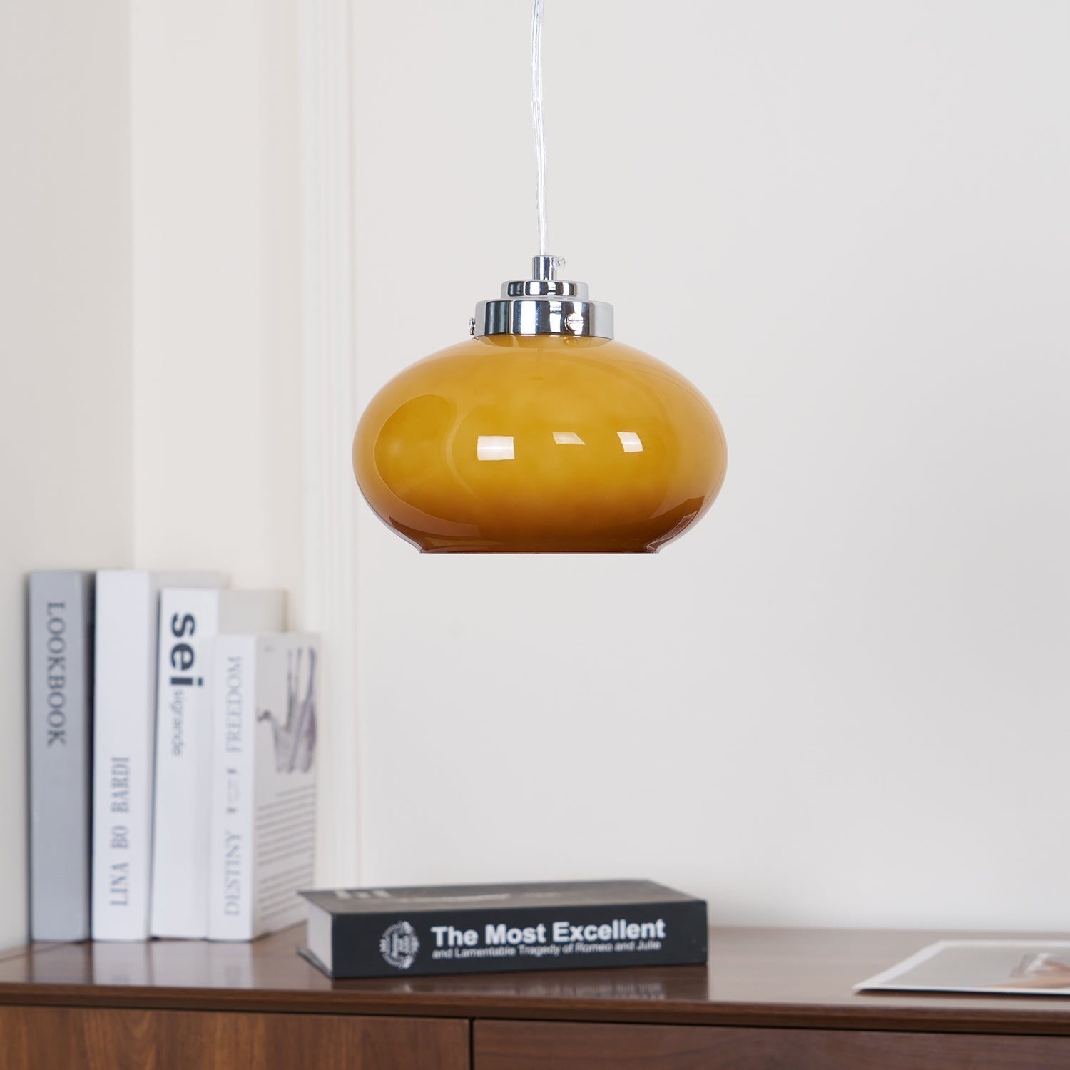 Tavira Glass Retro Pendant Light