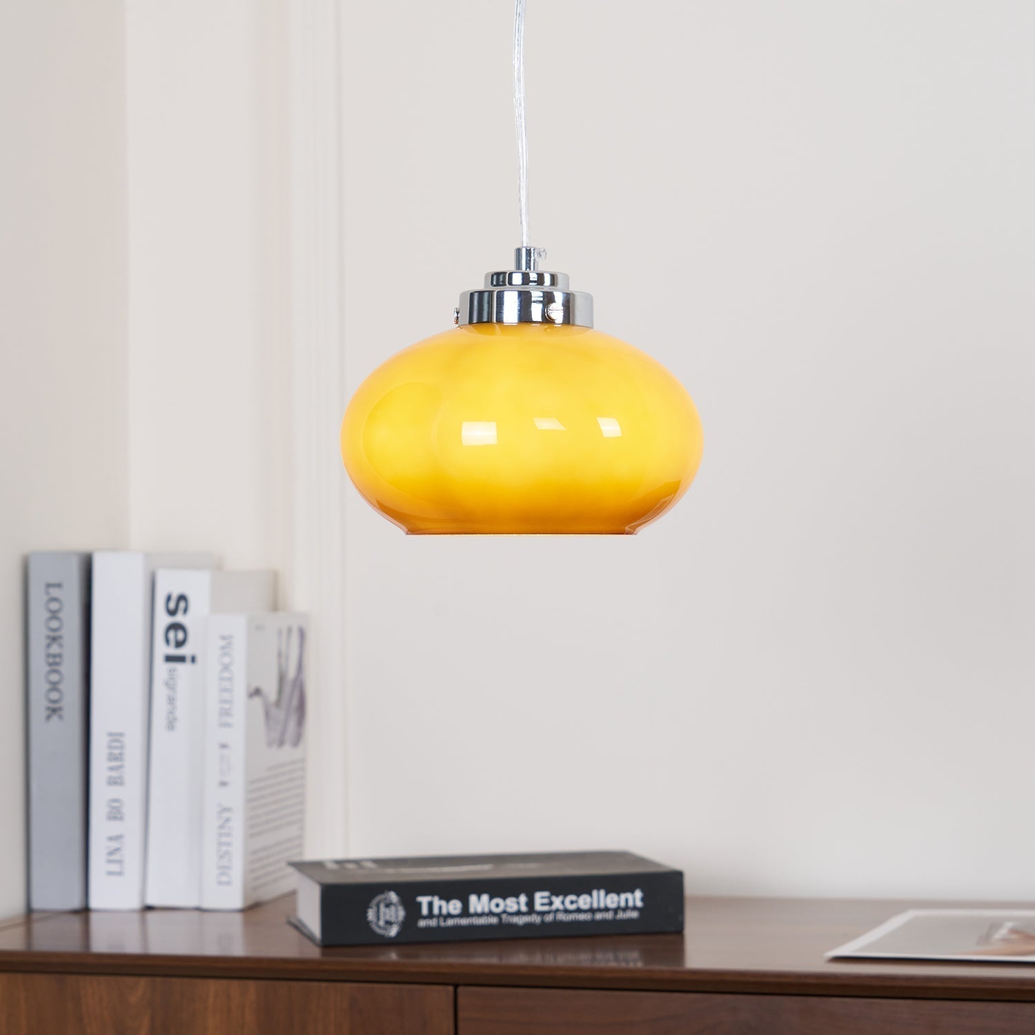 Tavira Glass Retro Pendant Light