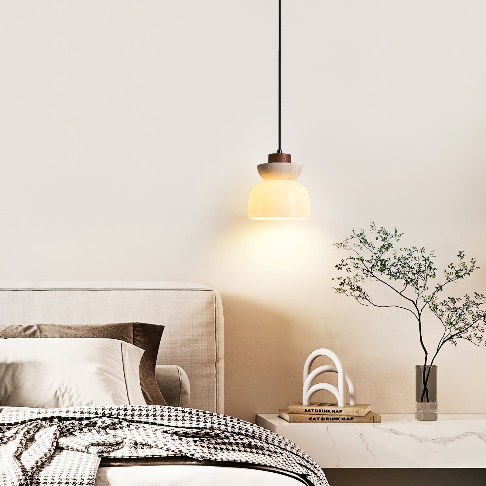 Ritta Layered Dome Pendant Lamp - Neutral Decor