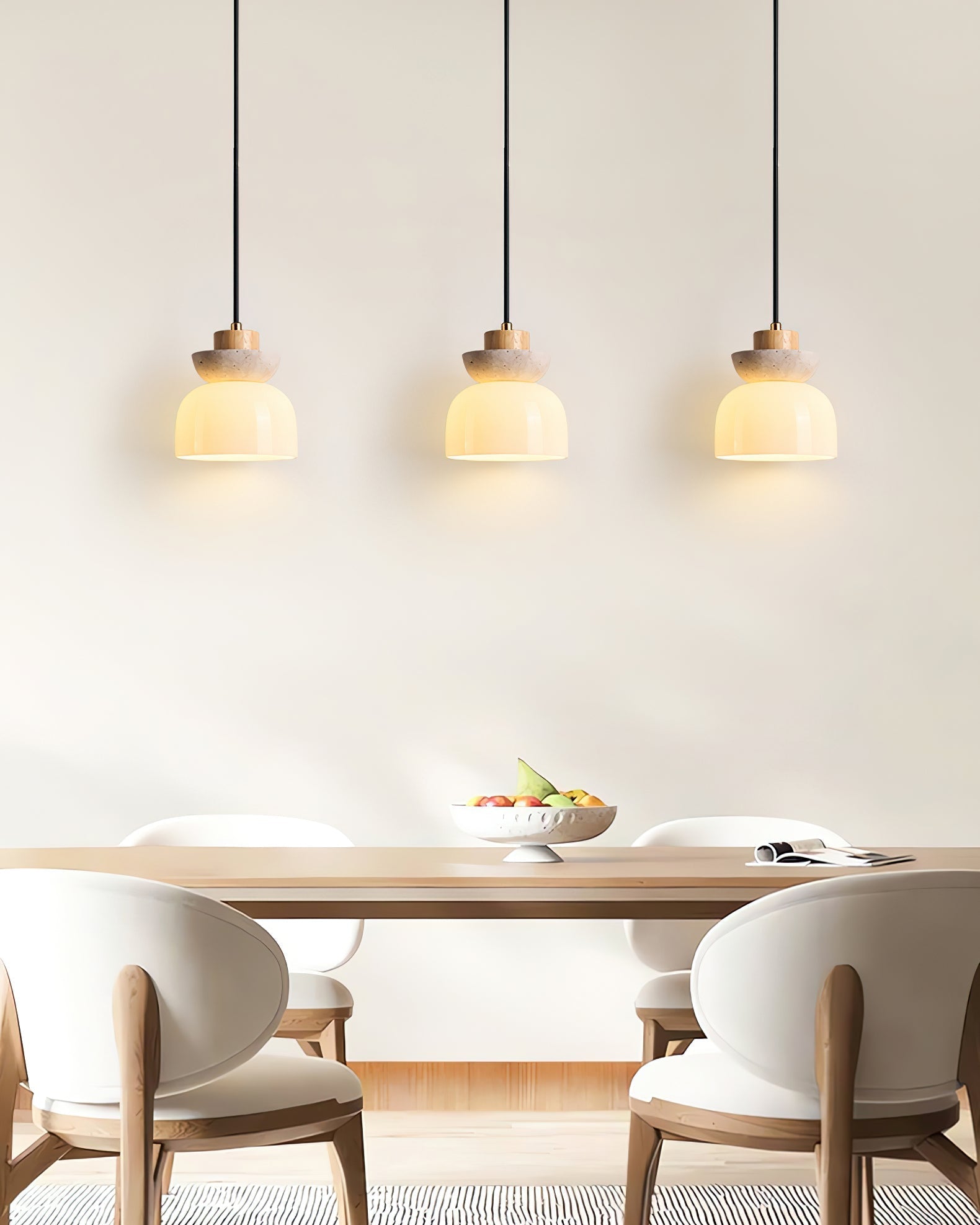 Ritta Layered Dome Pendant Lamp - Neutral Decor