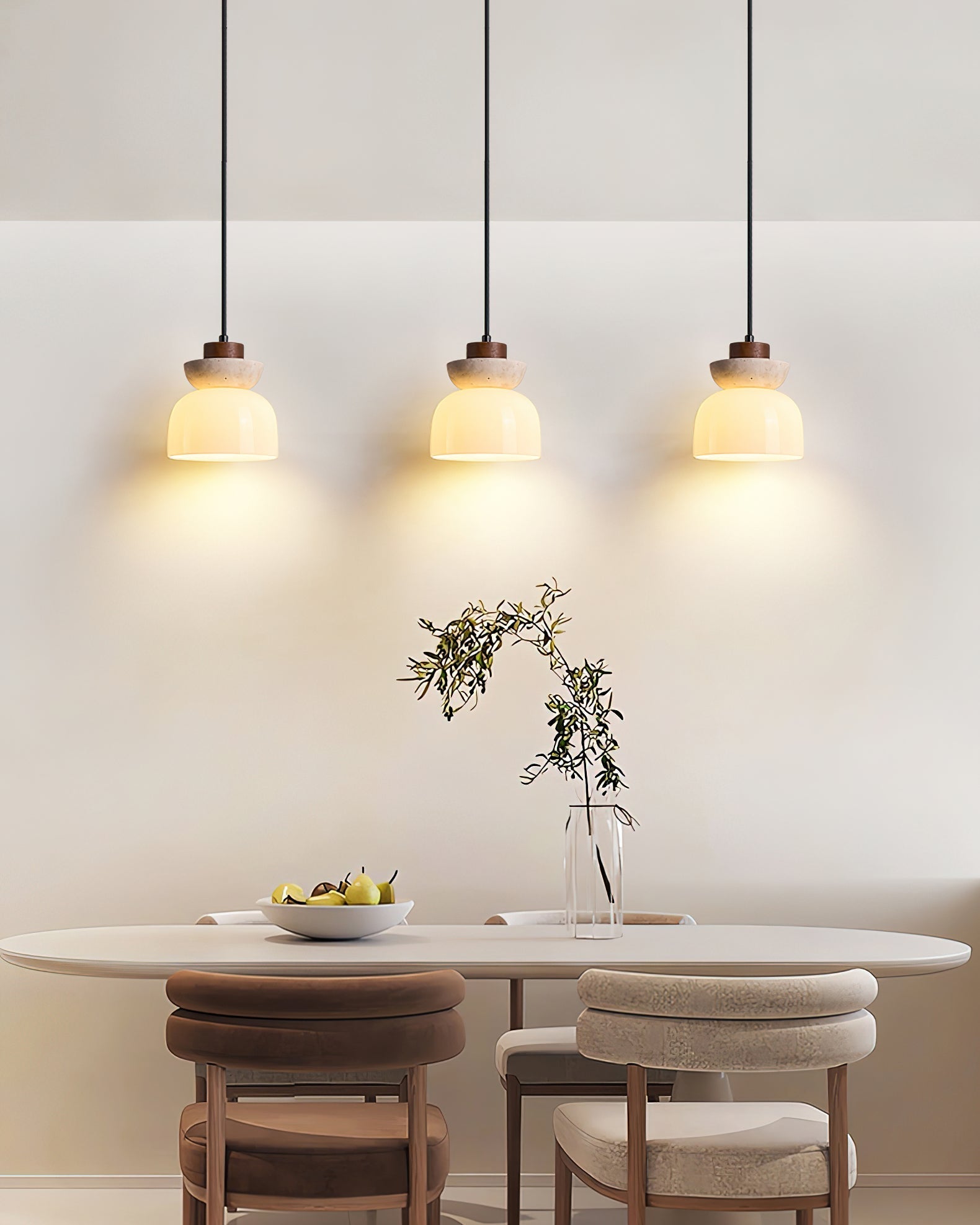 Ritta Layered Dome Pendant Lamp - Neutral Decor