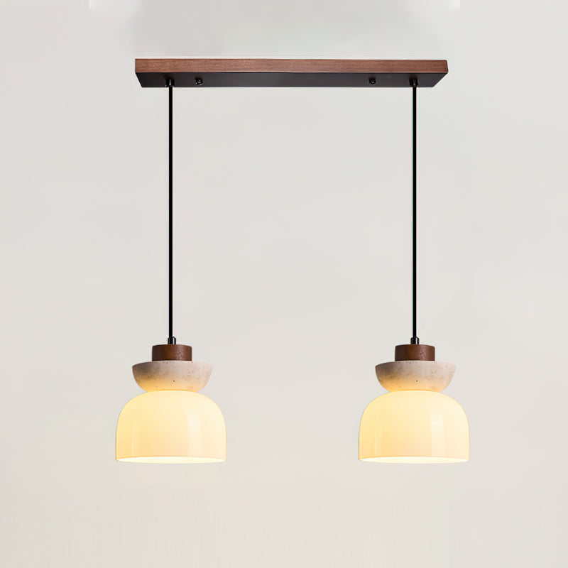 Ritta Layered Dome Pendant Lamp - Neutral Decor