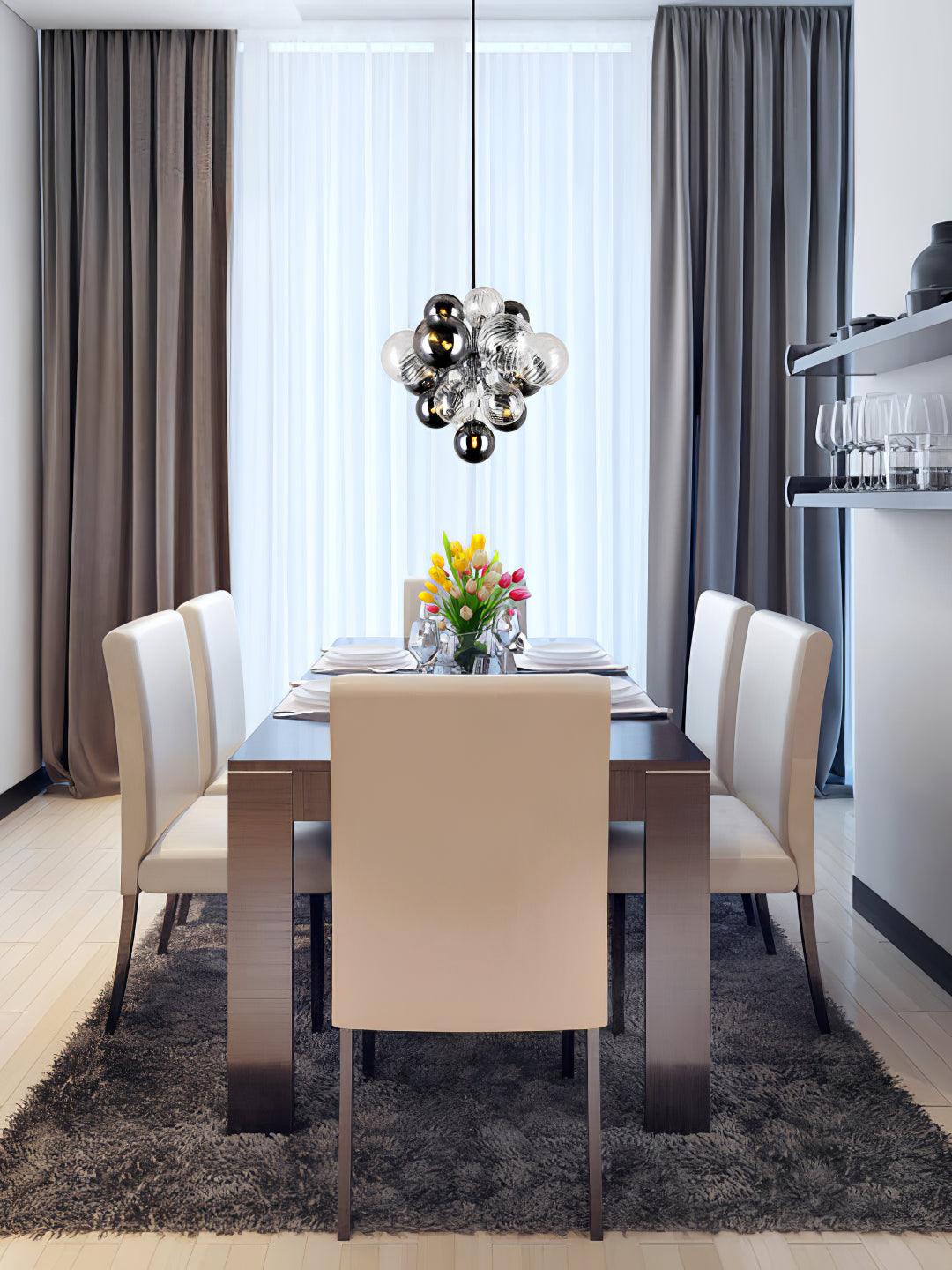 Eirorira Chandelier Pallocino Chrome Glass Ball