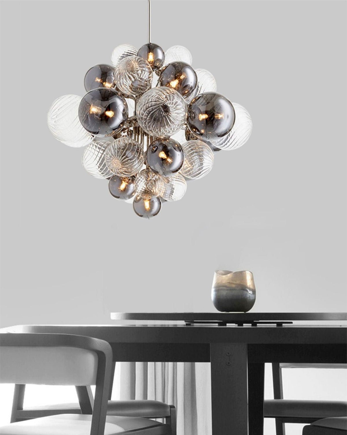 Eirorira Chandelier Pallocino Chrome Glass Ball
