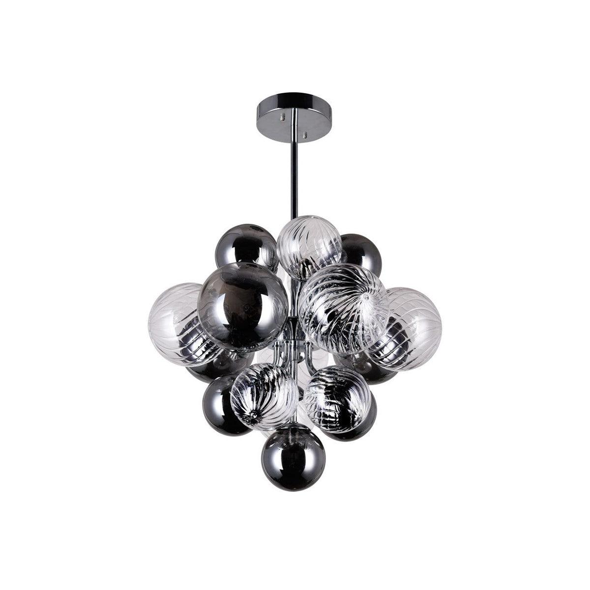 Eirorira Chandelier Pallocino Chrome Glass Ball