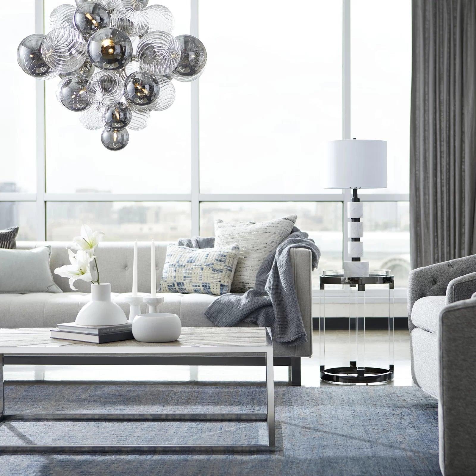 Eirorira Chandelier Pallocino Chrome Glass Ball