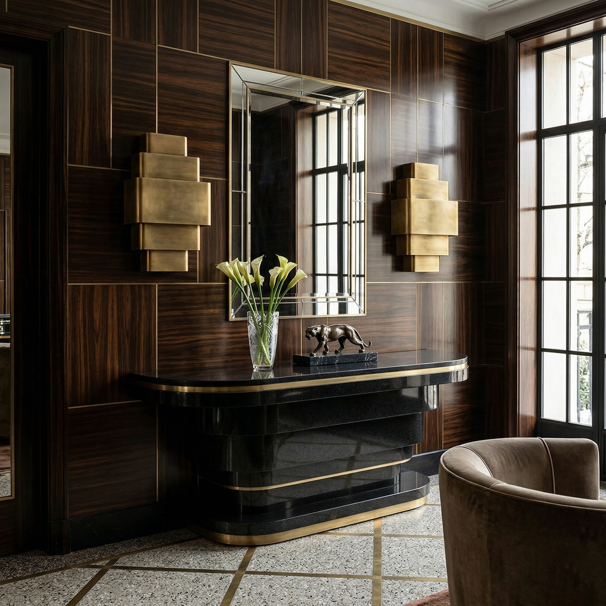 Casaella Brass Wall Lamp
