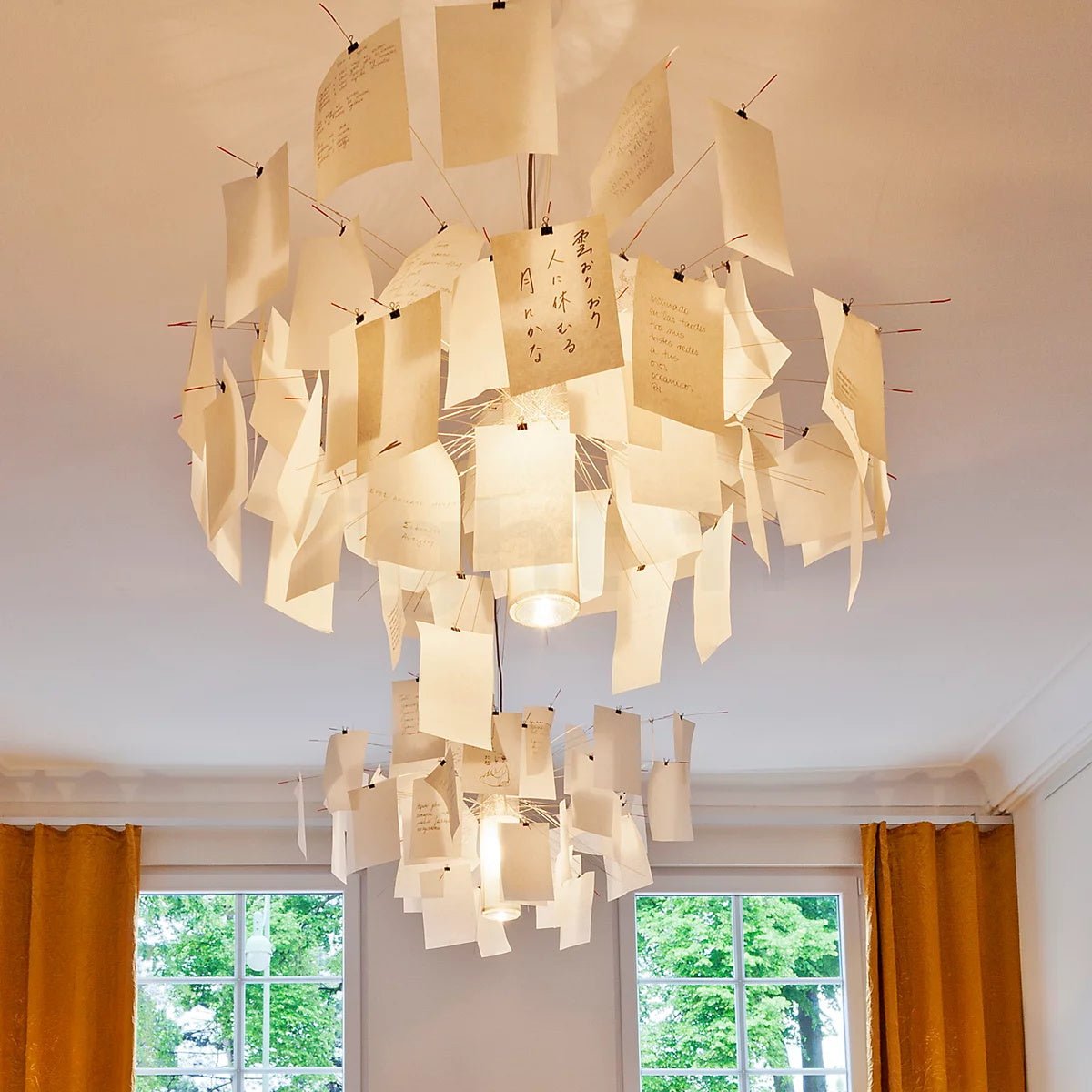 Lunerira Chandelier Paper Customizable Creative