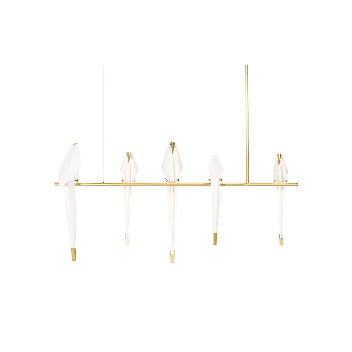 Lunuian Chandelier Paper Crane Bird Sculptural LED