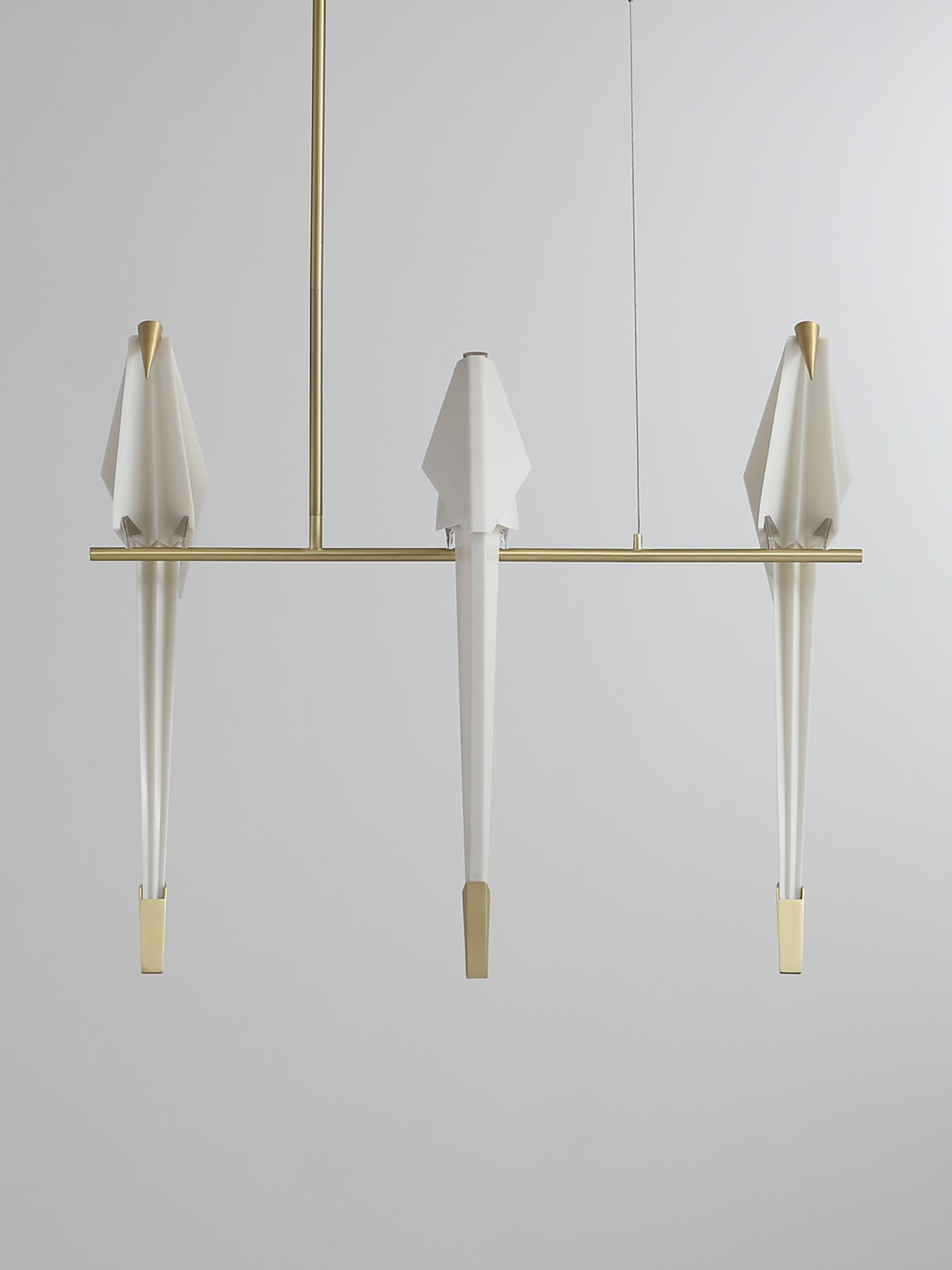 Lunuian Chandelier Paper Crane Bird Sculptural LED