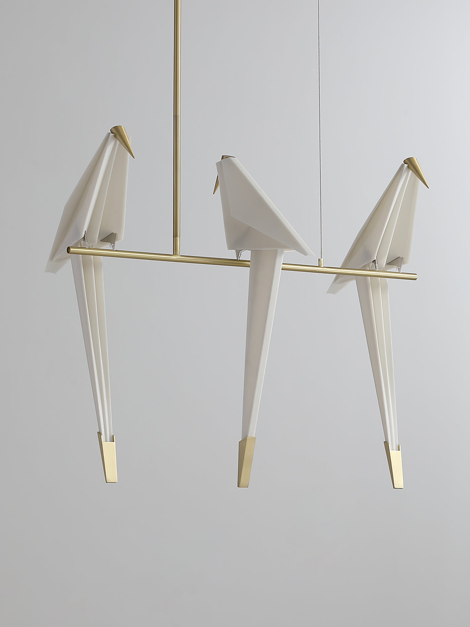 Lunuian Chandelier Paper Crane Bird Sculptural LED