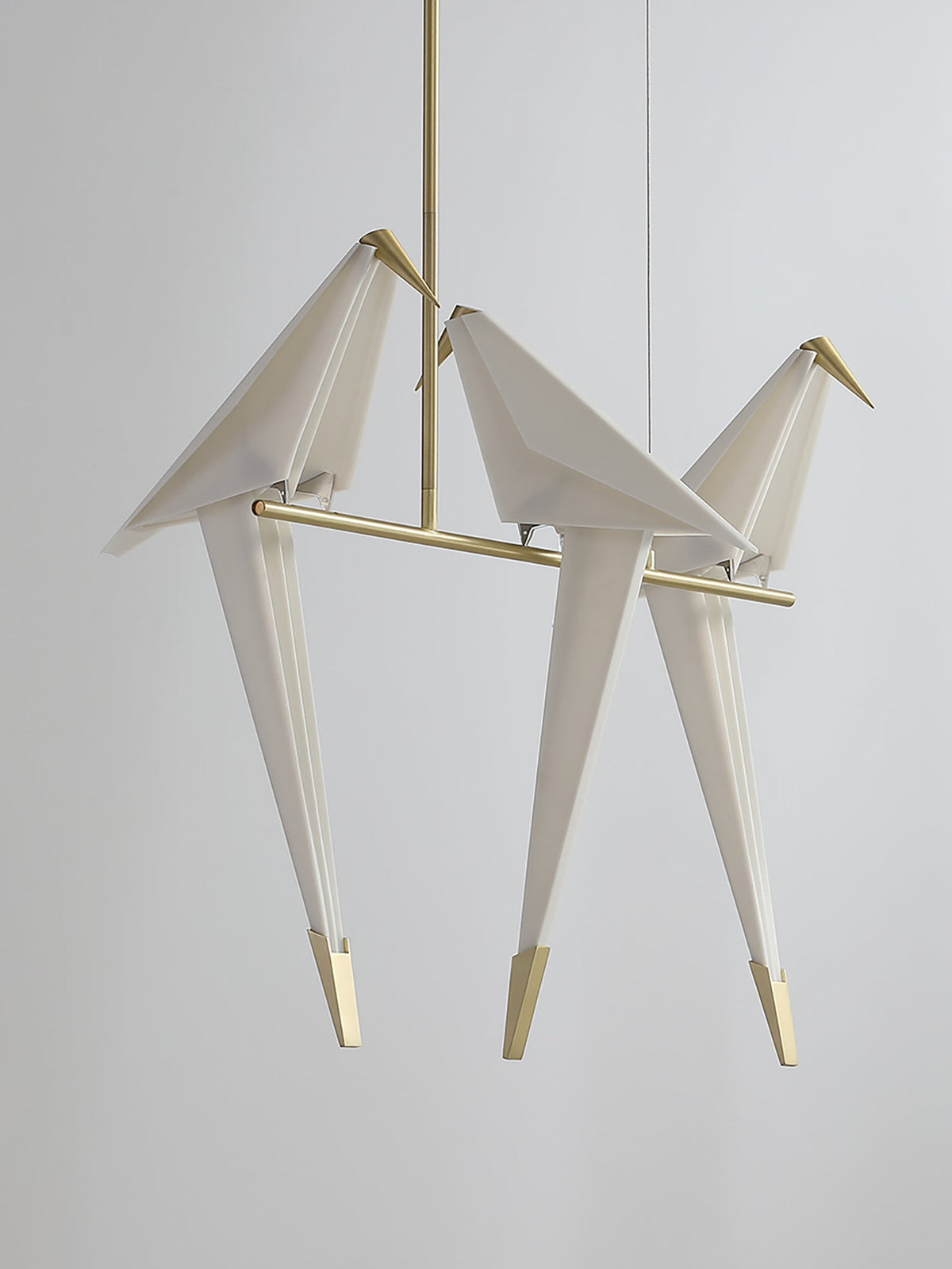 Lunuian Chandelier Paper Crane Bird Sculptural LED
