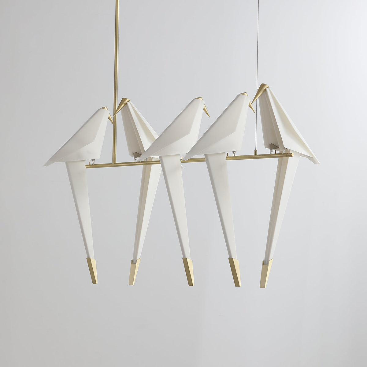 Lunuian Chandelier Paper Crane Bird Sculptural LED
