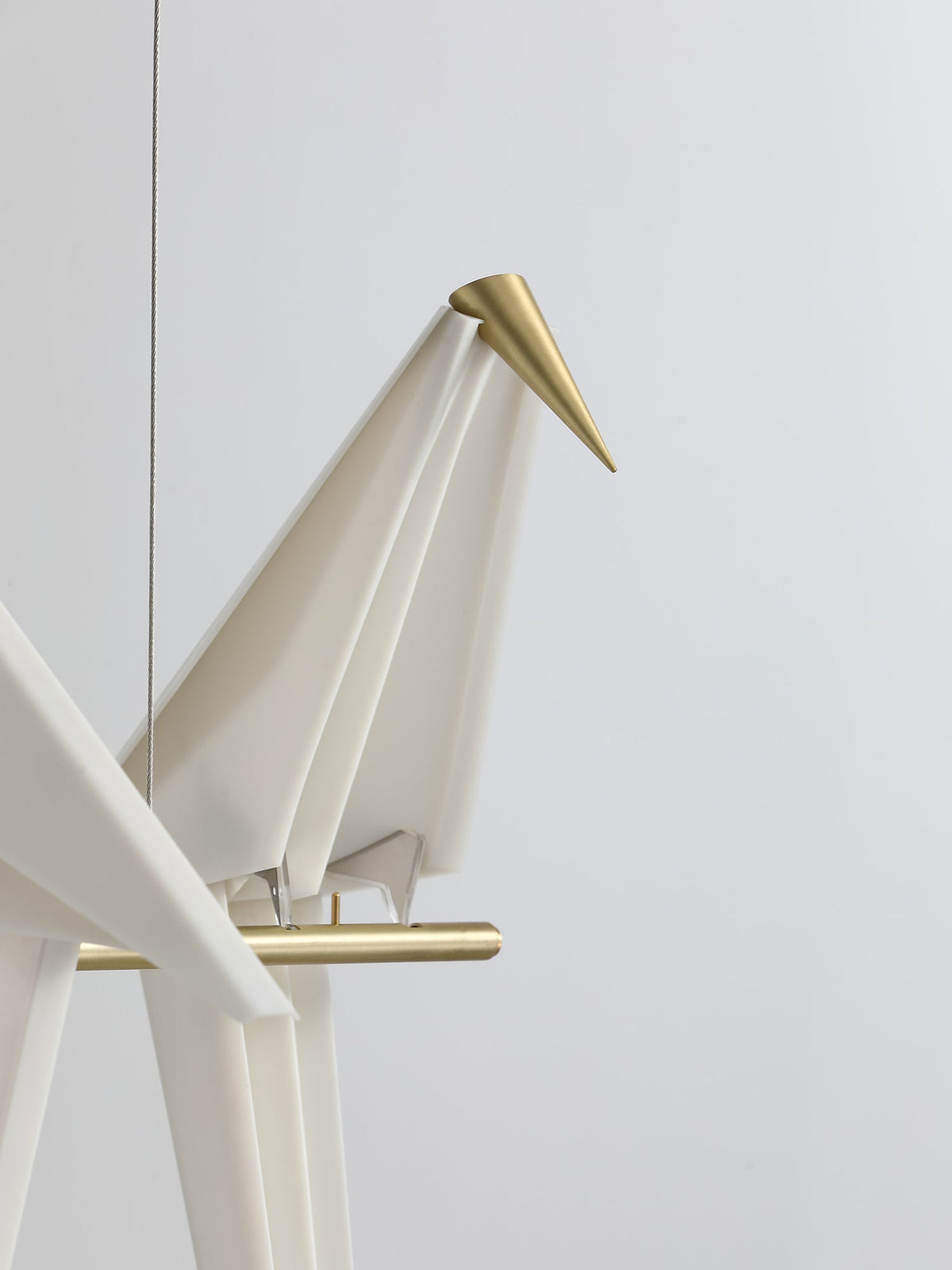 Lunuian Chandelier Paper Crane Bird Sculptural LED