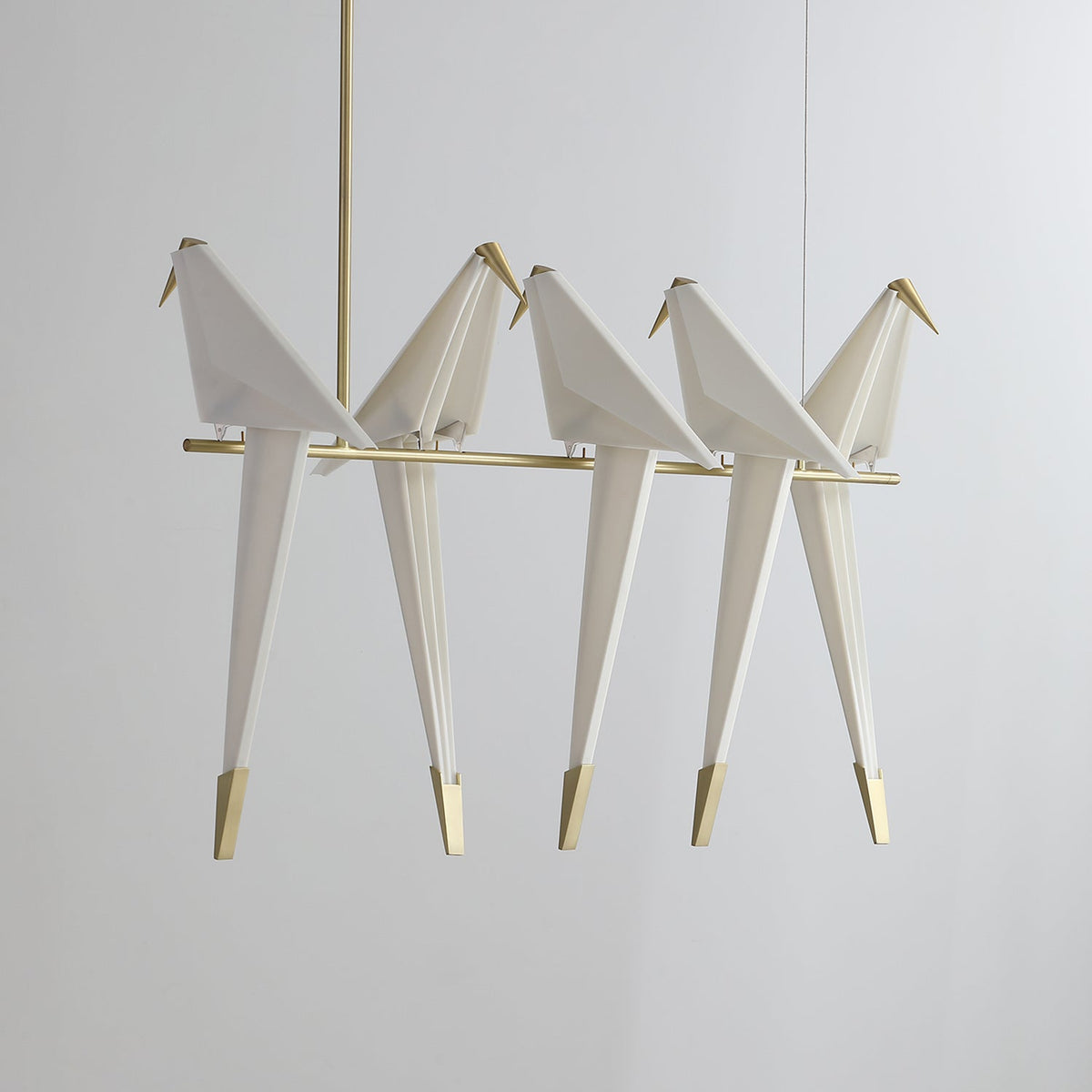 Lunuian Chandelier Paper Crane Bird Sculptural LED
