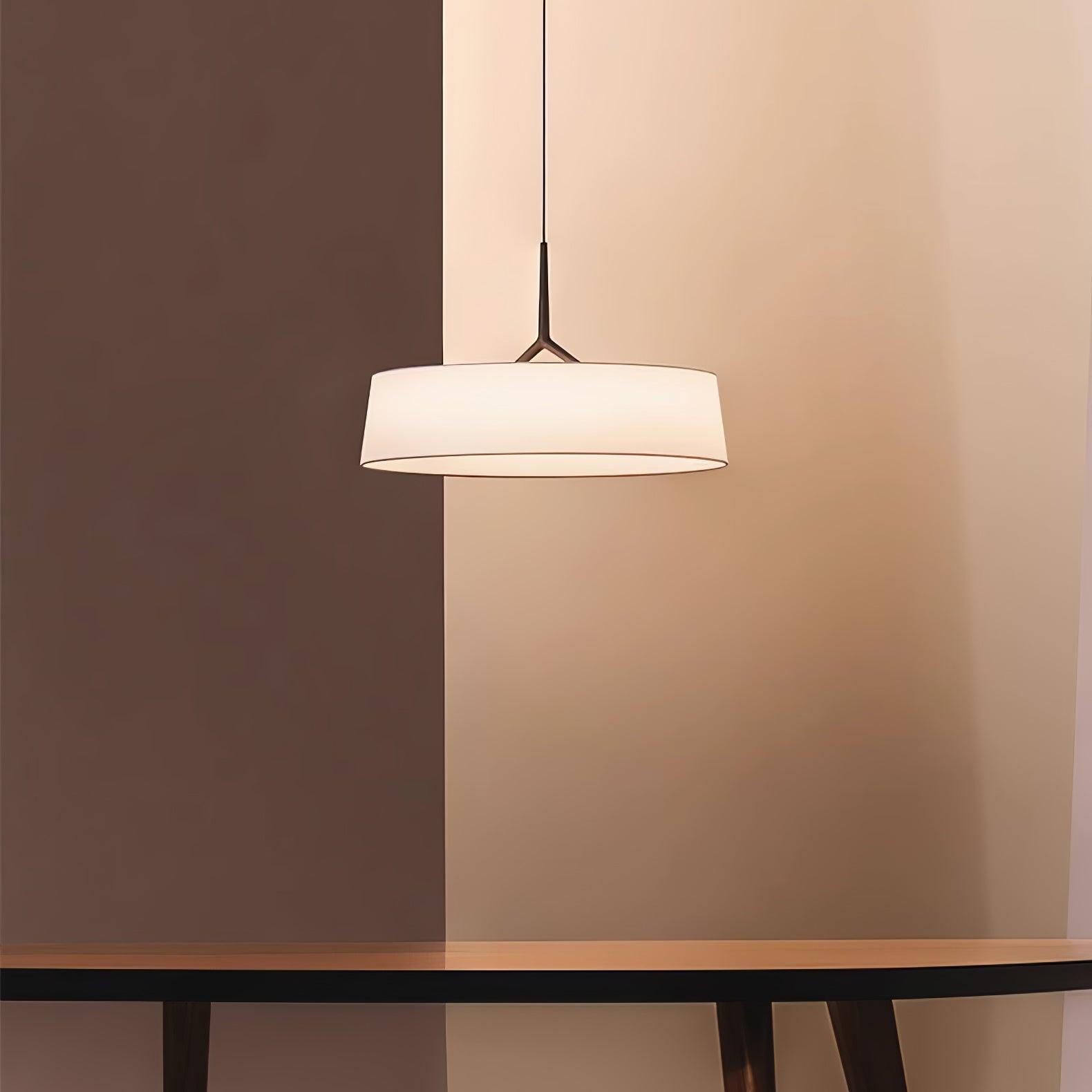 Linisine Cylindrical Fabric Pendant Light