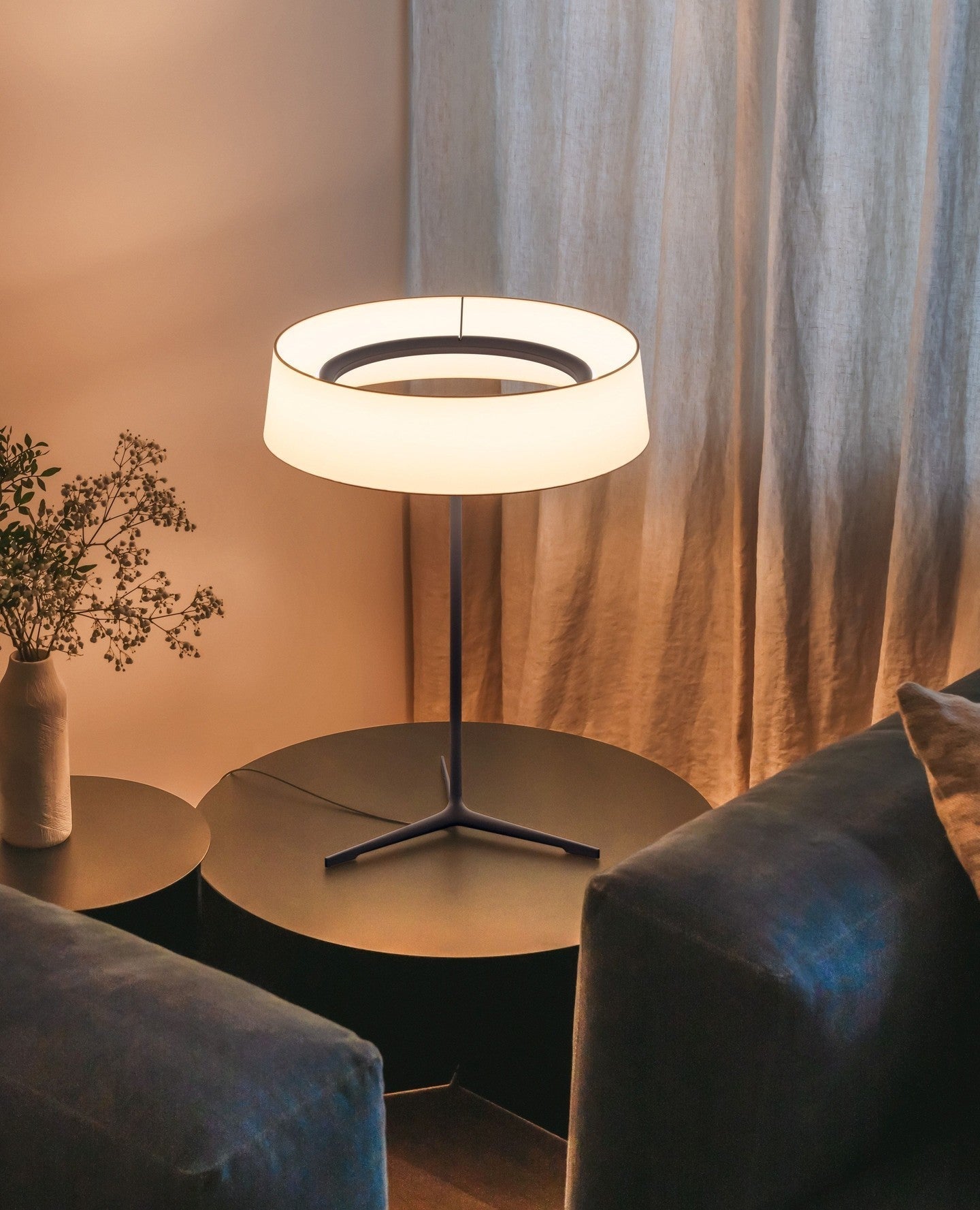 Linivira Fabric Scandinavian Table Lamp