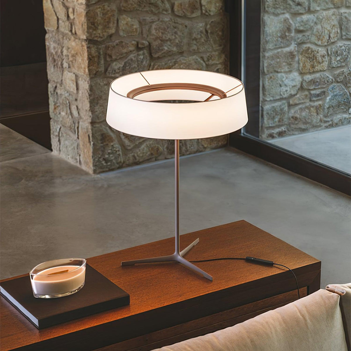 Linivira Fabric Scandinavian Table Lamp