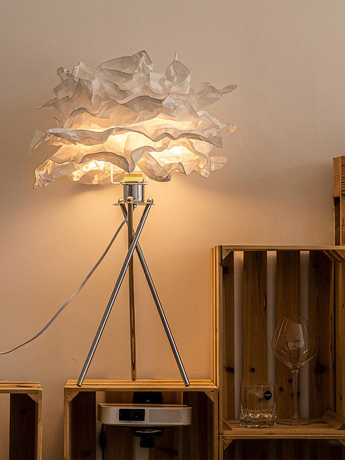 peony Modern Paper Table Lamp - Neutral Decor