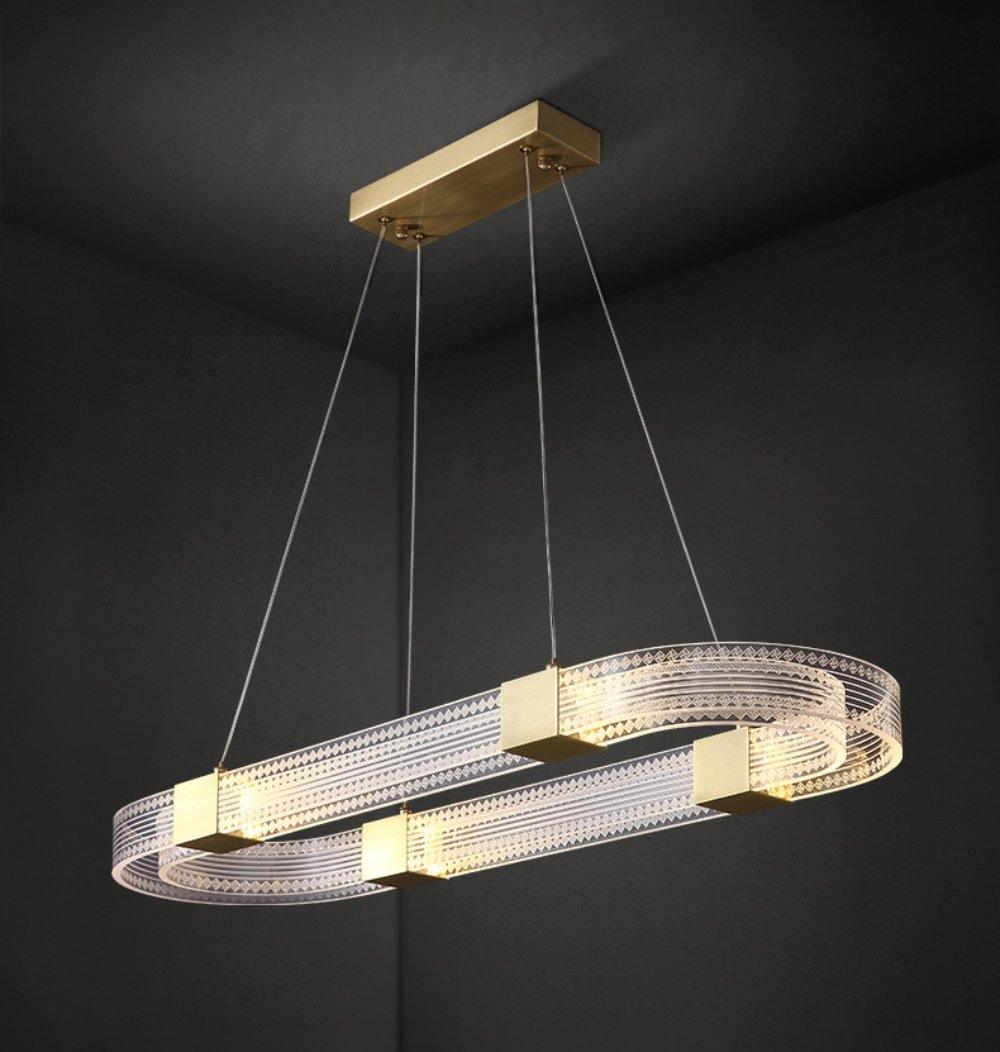 Eurdora Modern Minimalist Ring LED Chandelier - Neutral Decor
