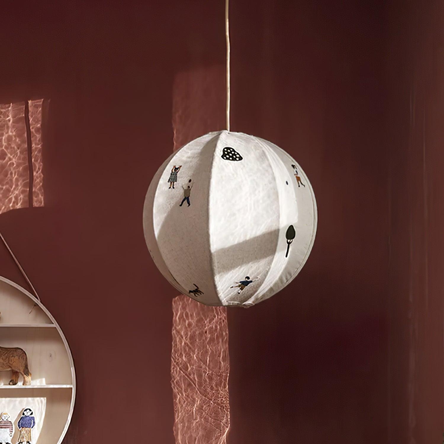Wacell Art Textile Swag Fabric Pendant Lamp