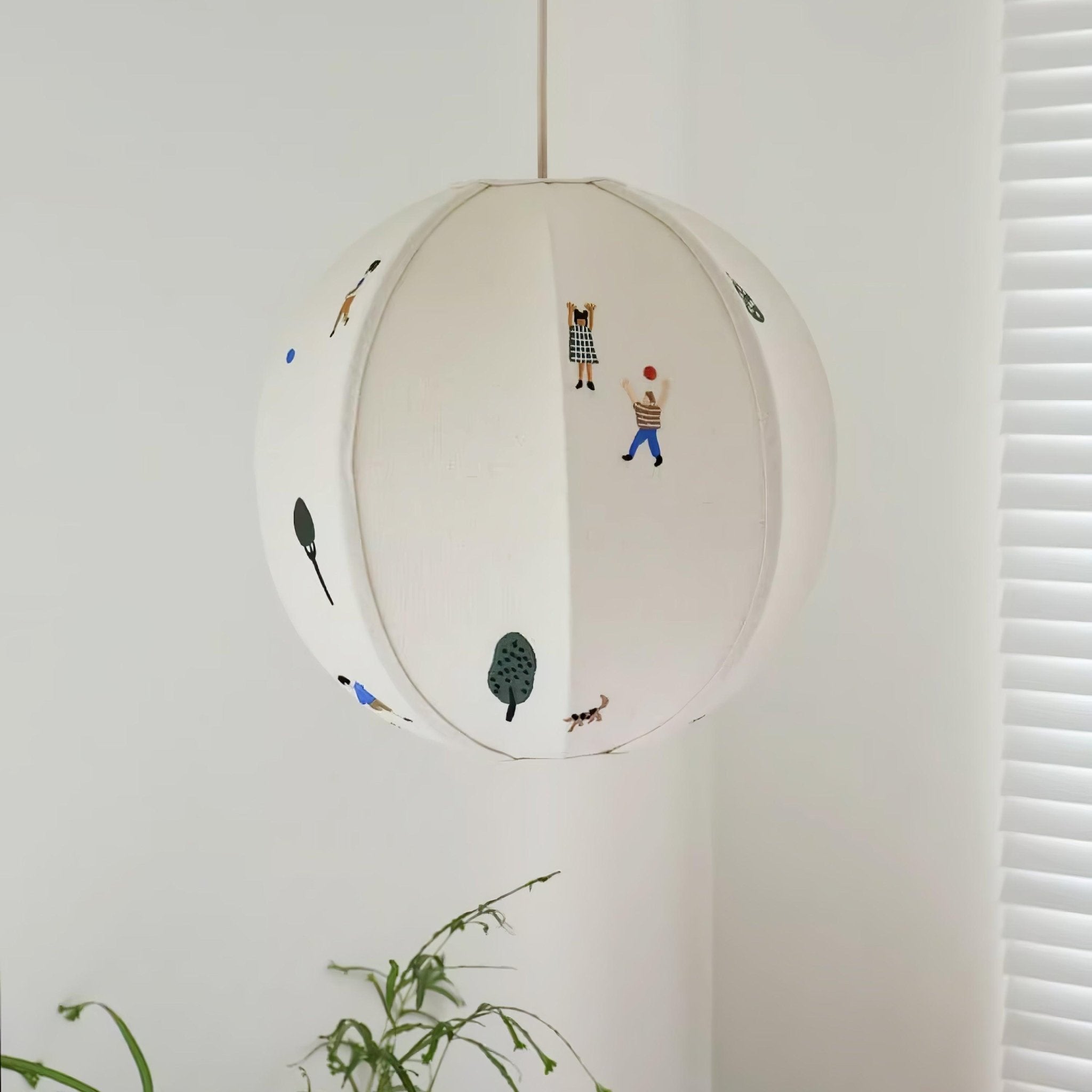 Wacell Art Textile Swag Fabric Pendant Lamp