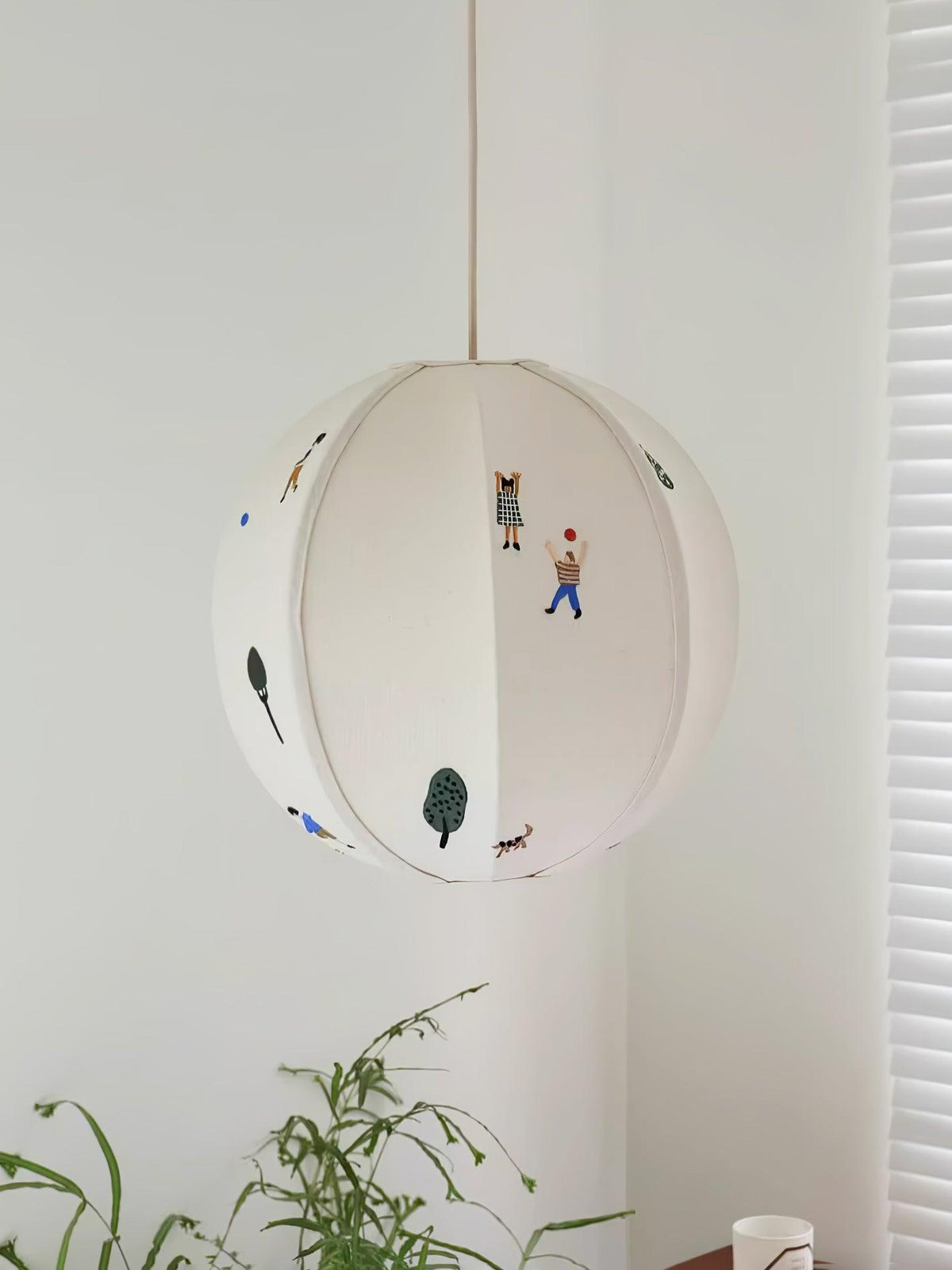 Wacell Art Textile Swag Fabric Pendant Lamp