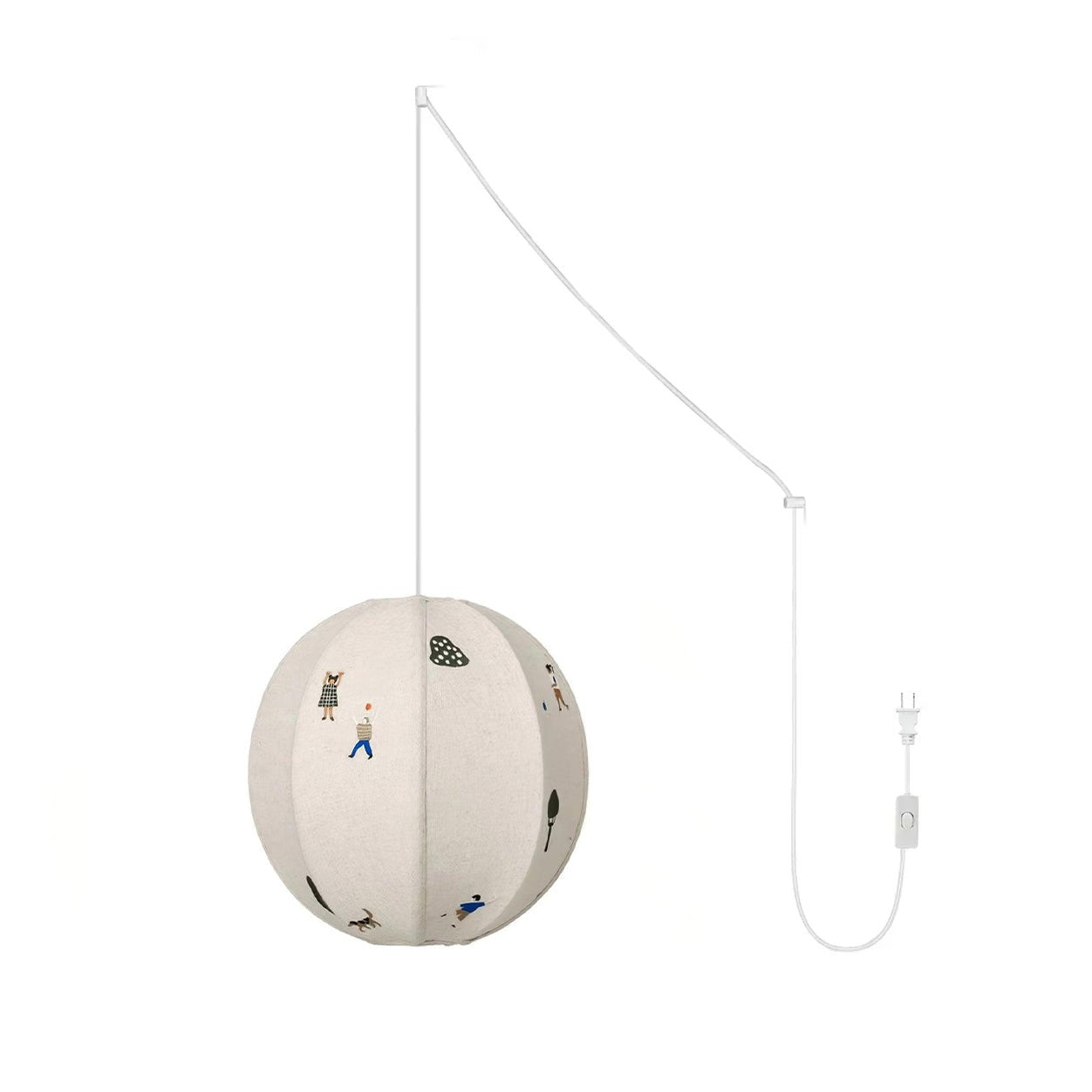 Wacell Art Textile Swag Fabric Pendant Lamp