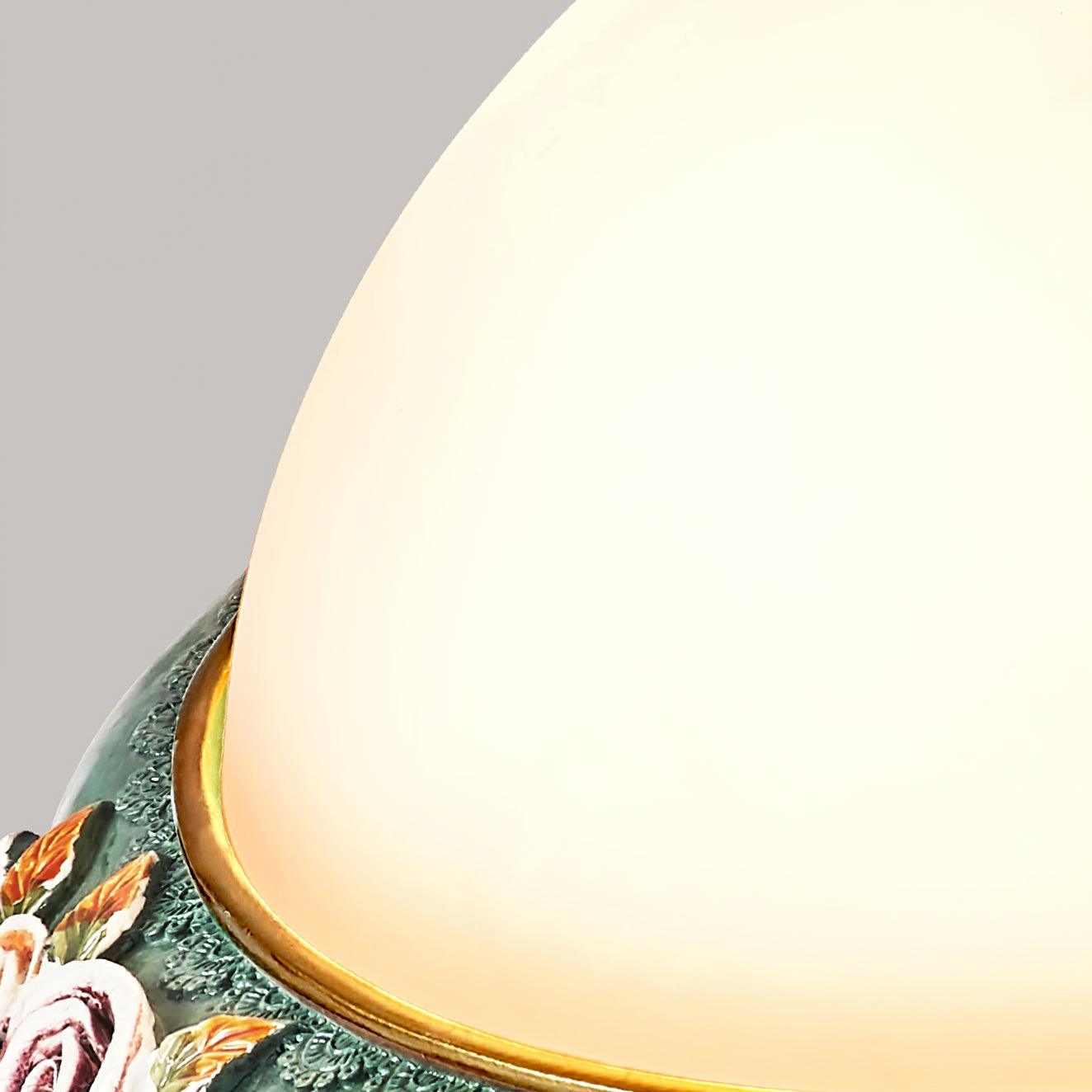 Cexora Pastoral Bowl Resin Glass Ceiling Light