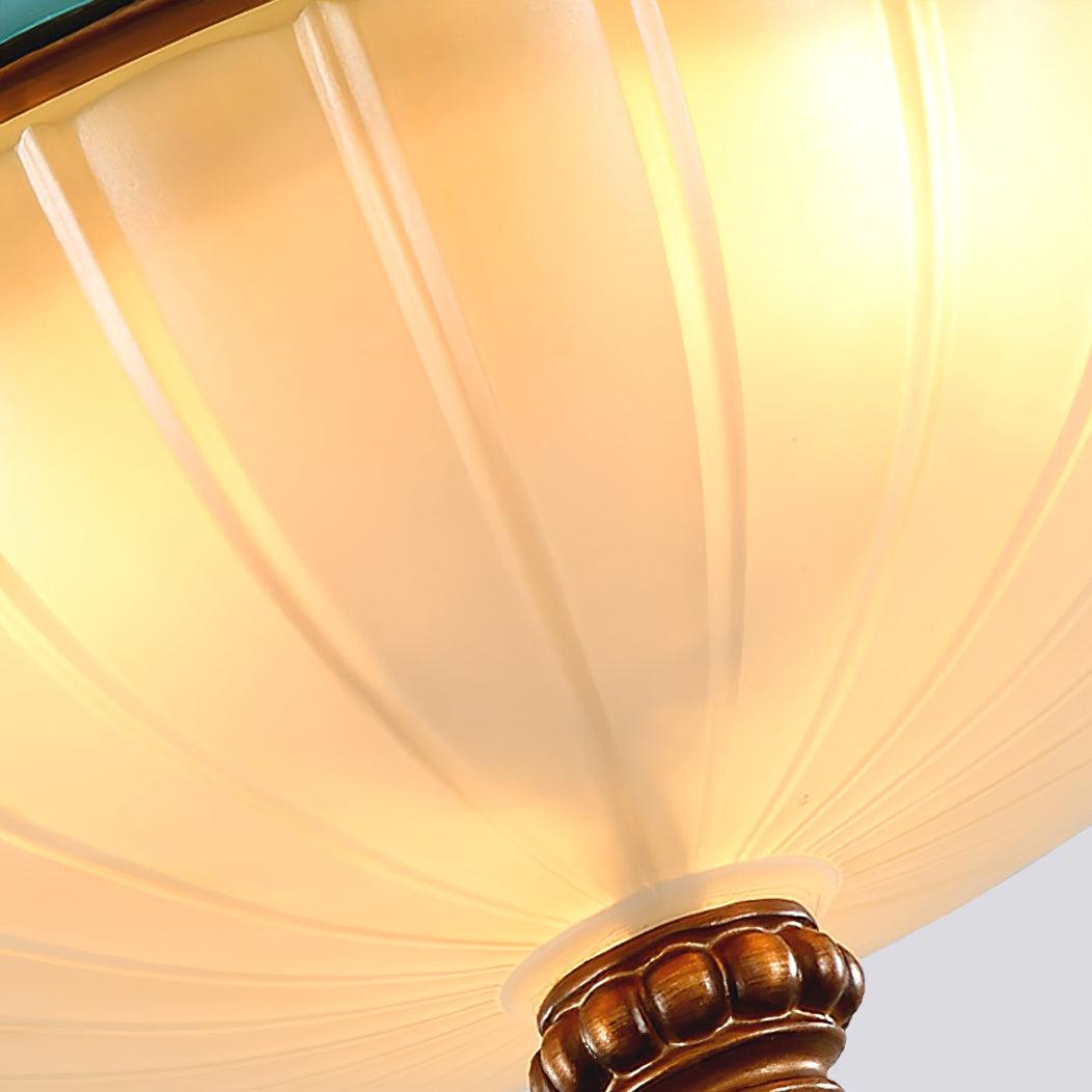Cexora Pastoral Bowl Resin Glass Ceiling Light